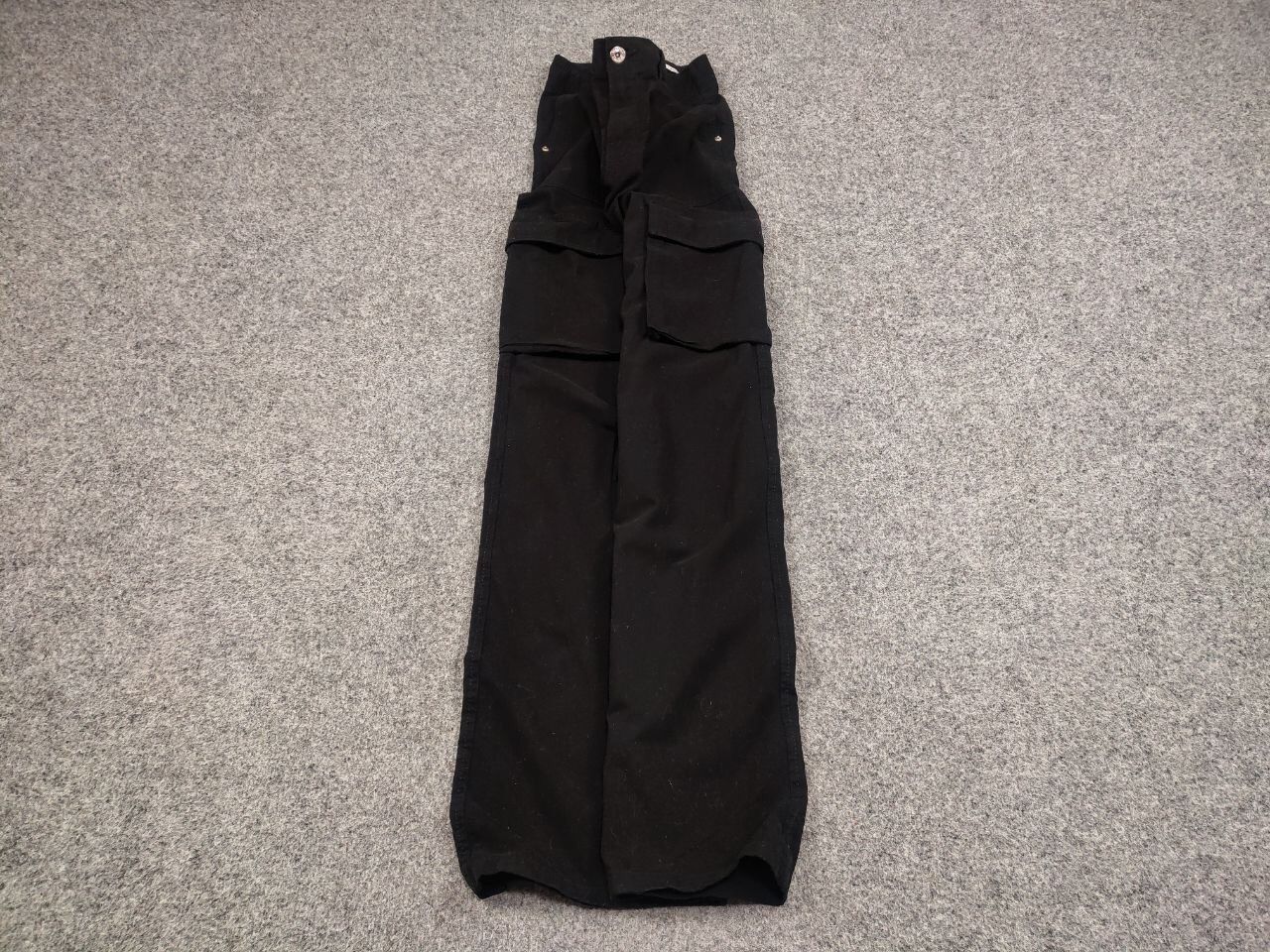 Other Vintage 90's Japanese Black Baggy Cargo Pants Y2K Hype Style Size US 29 - 2 Thumbnail