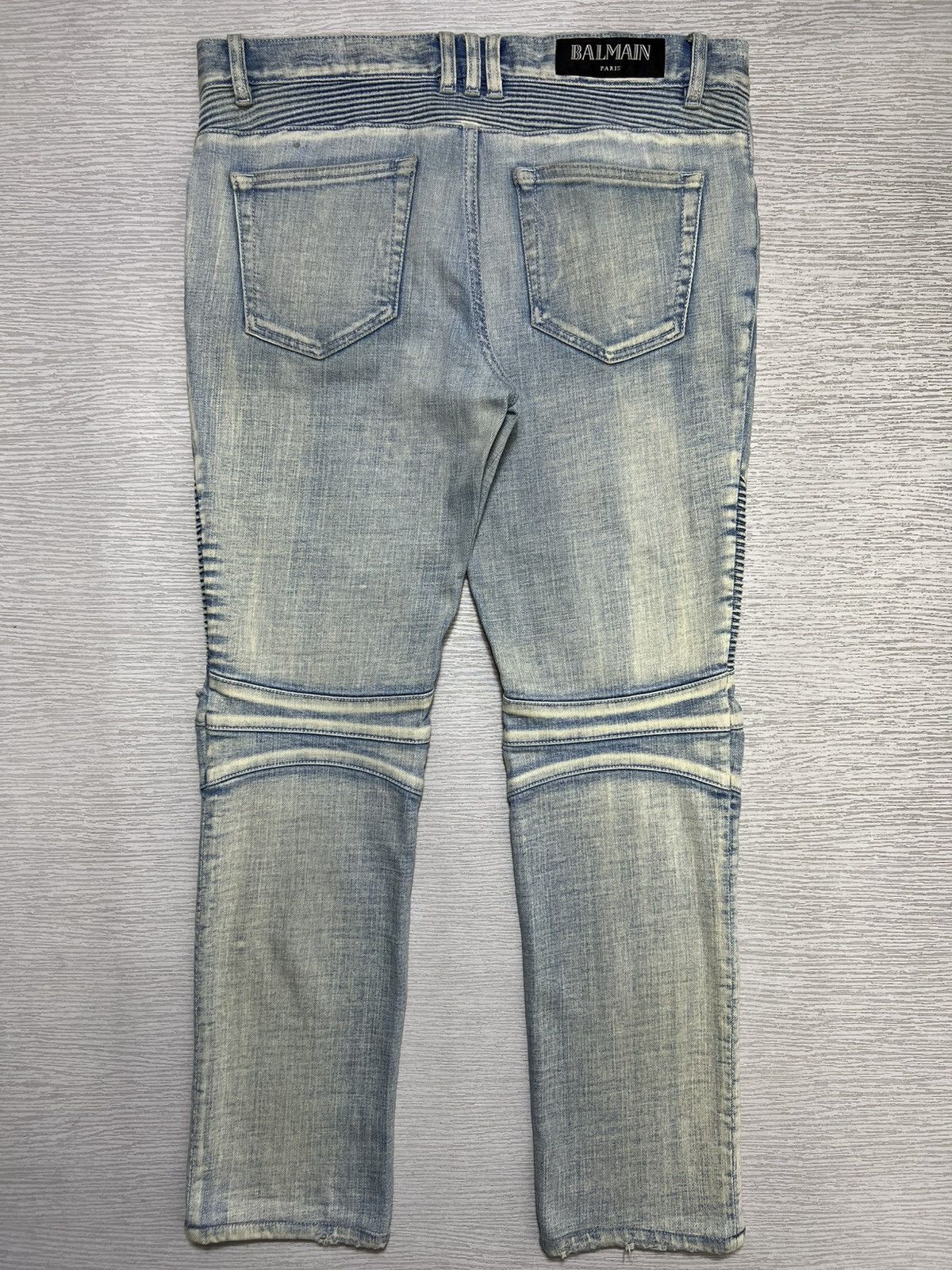 Balmain Balmain - Distressed Knee Biker Jeans Size US 30 / EU 46 - 2 Thumbnail