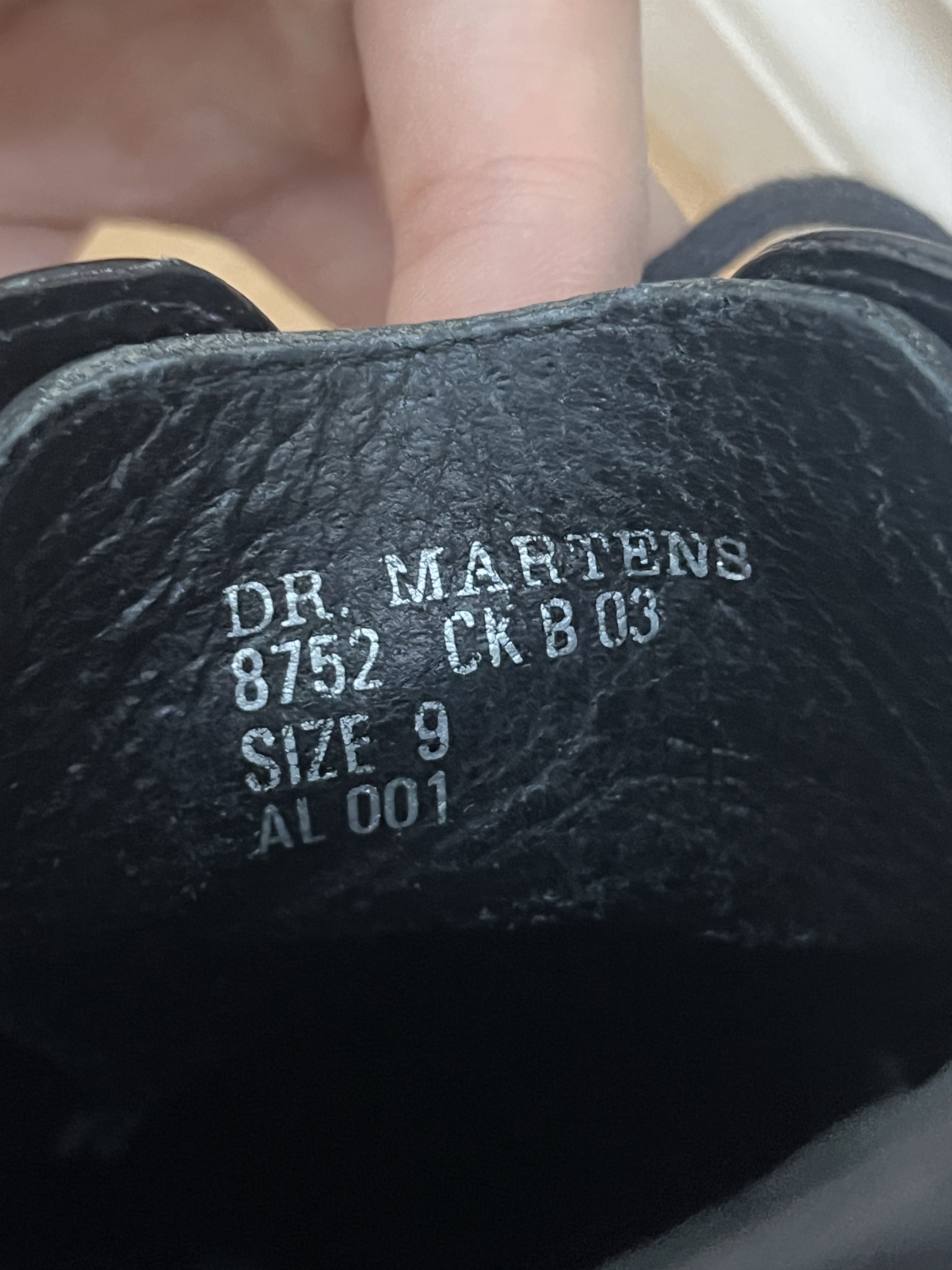 Dr. Martens Vintage 90s Dr Martens 8752 Square Toe Boots US9 Size US 9 / EU 42 - 9 Thumbnail