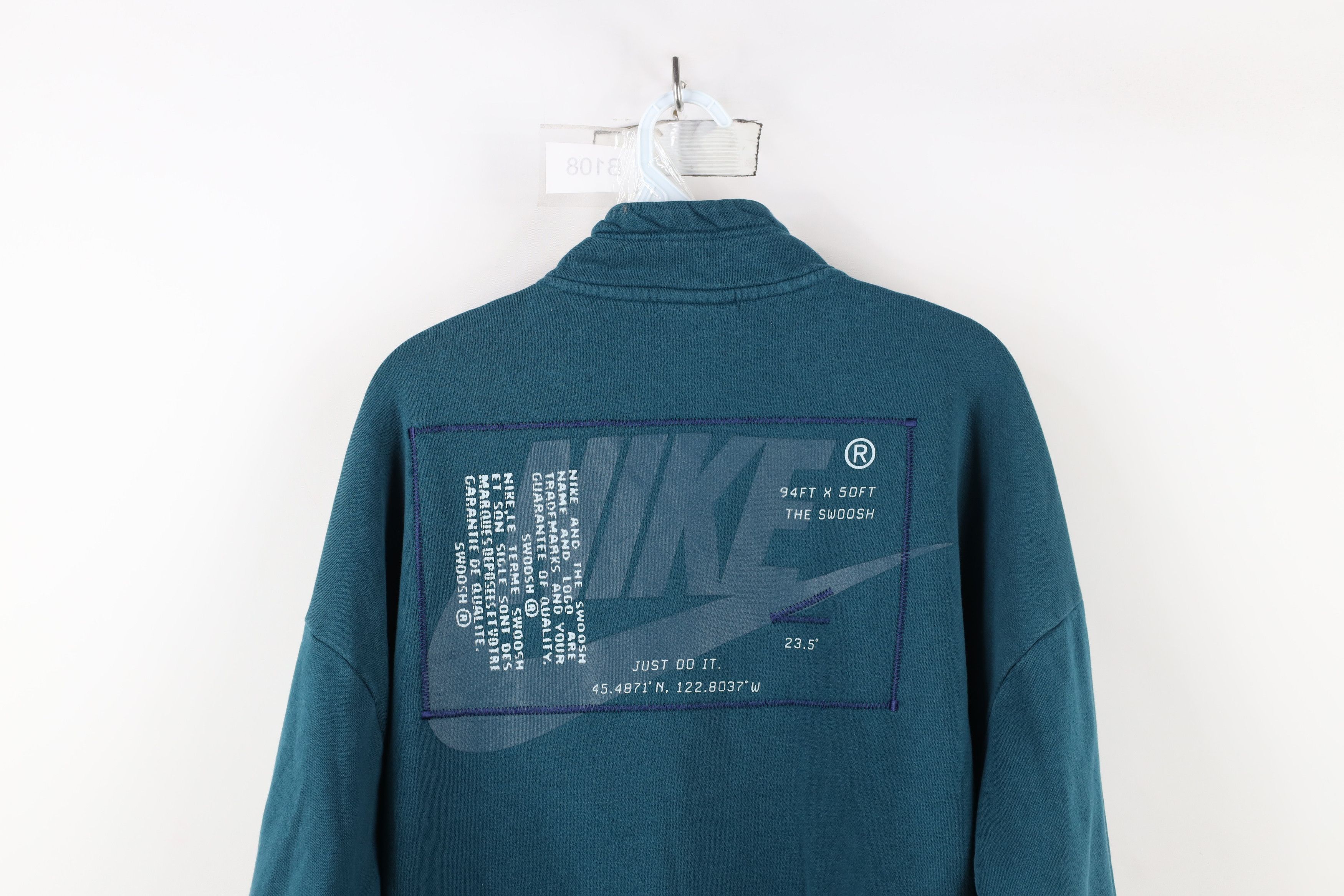 Nike × Vintage Vintage Y2K Nike Sportswear Swoosh Half Zip Sweatshirt Size US M / EU 48-50 / 2 - 15 Thumbnail