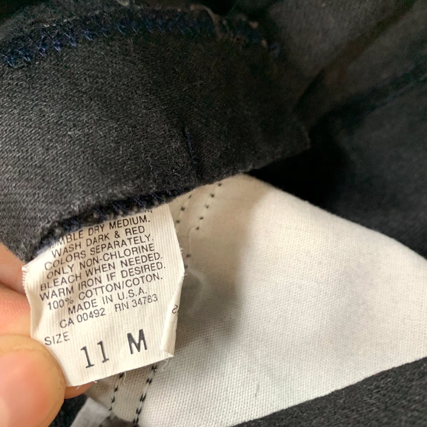 Lee VINTAGE Lee Jeans Womens Juniors Size 11 Tapered 28x29 Black Denim USA Made Size 32" / US 10 / IT 46 - 3 Thumbnail