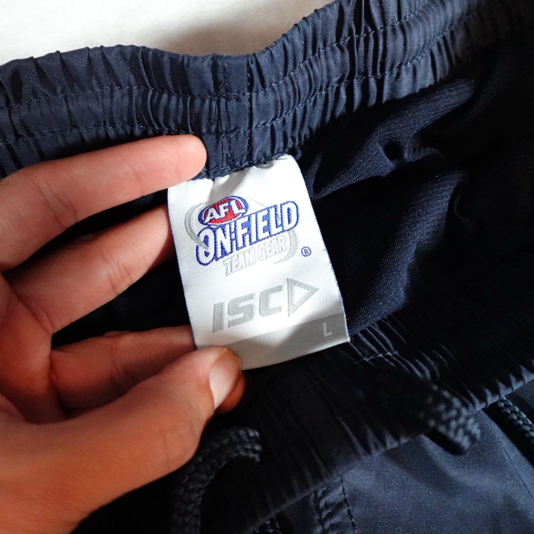 Vintage ISC Geelong Cats AFL Australia Rugby Performance Shorts Womens Large 2” Drawstring Size 36" / US 14 / IT 50 - 3 Thumbnail