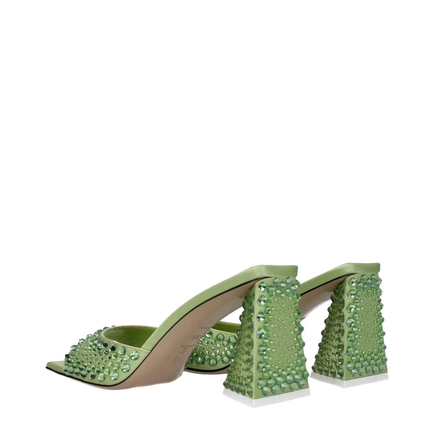 The Attico ob1o1e1224 Satin Sandals in Green/Lime Size US 6 / IT 36 - 4 Thumbnail