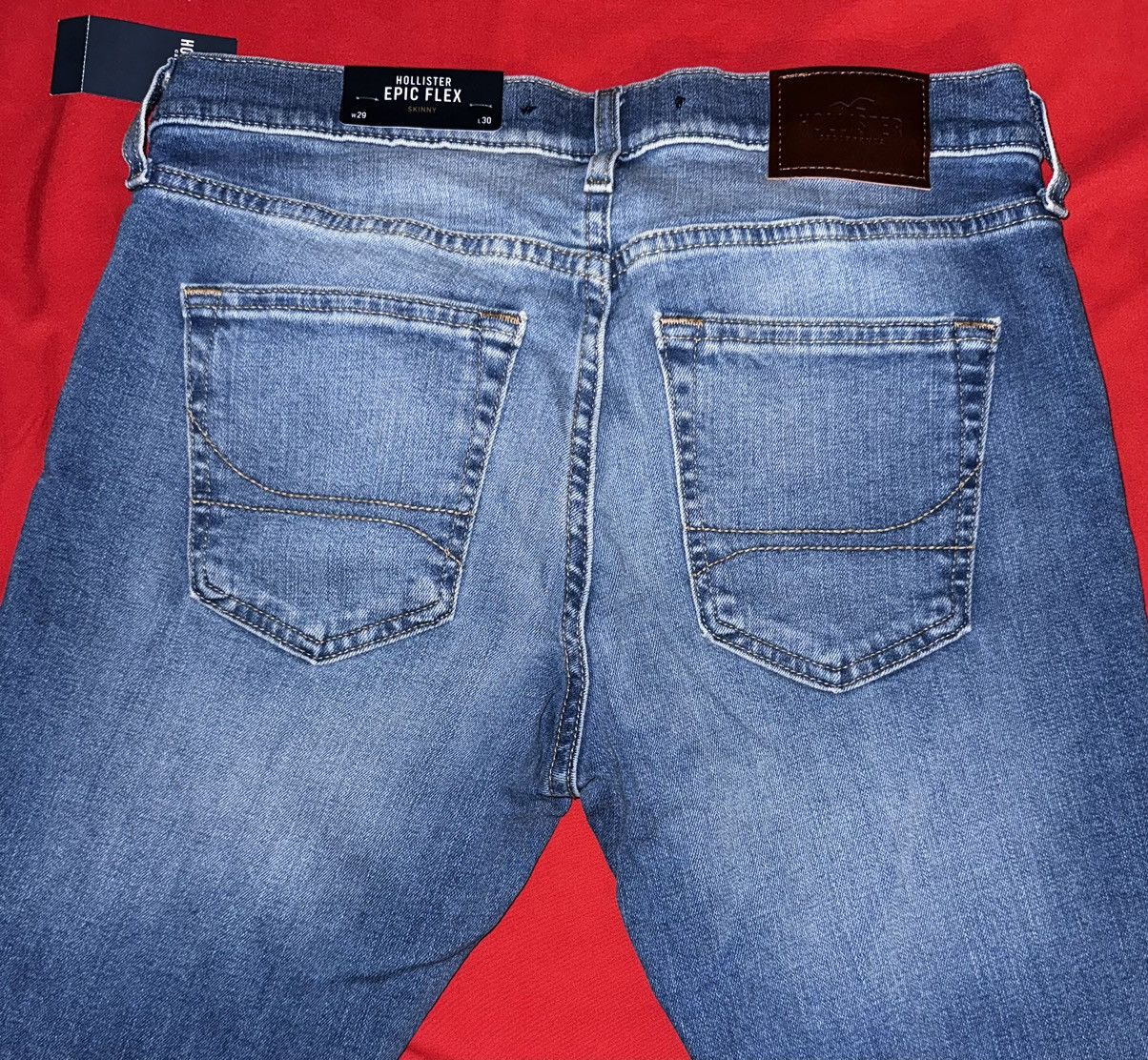 Hollister Hollister Blue Skinny Jeans 29x30 Size US 29 - 3 Thumbnail