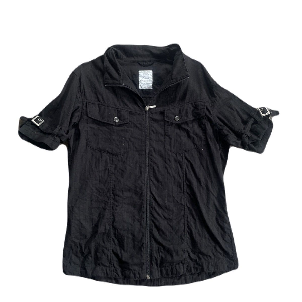 If Six Was Nine 2000s Japanese archive Vkei Gimmick Zip Up Belted Shirts Y2K Size US M / EU 48-50 / 2 - 2 Thumbnail