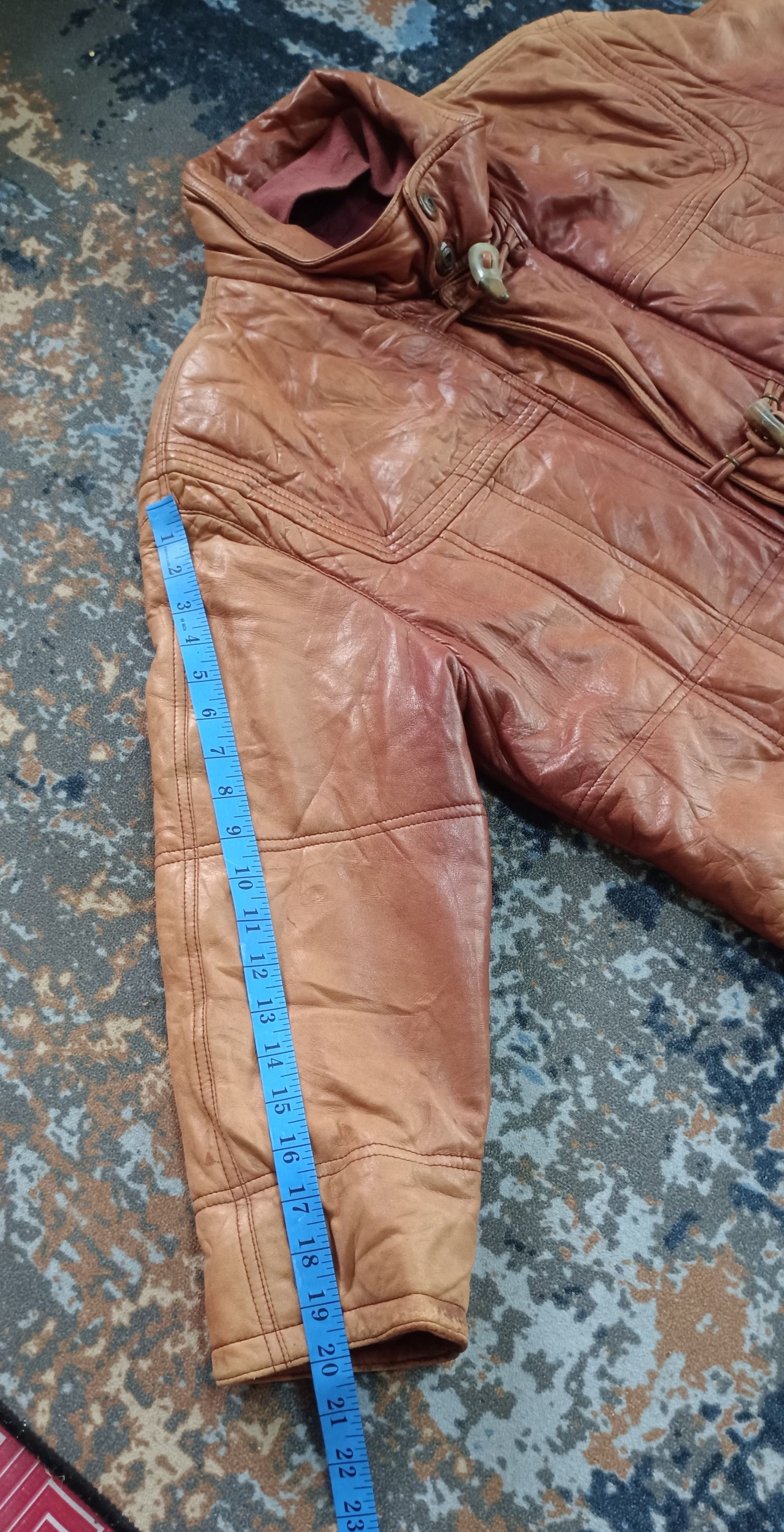 Vintage Vintage 🔥Novopel Leather Jacket Italian Designer Size US L / EU 52-54 / 3 - 16 Thumbnail