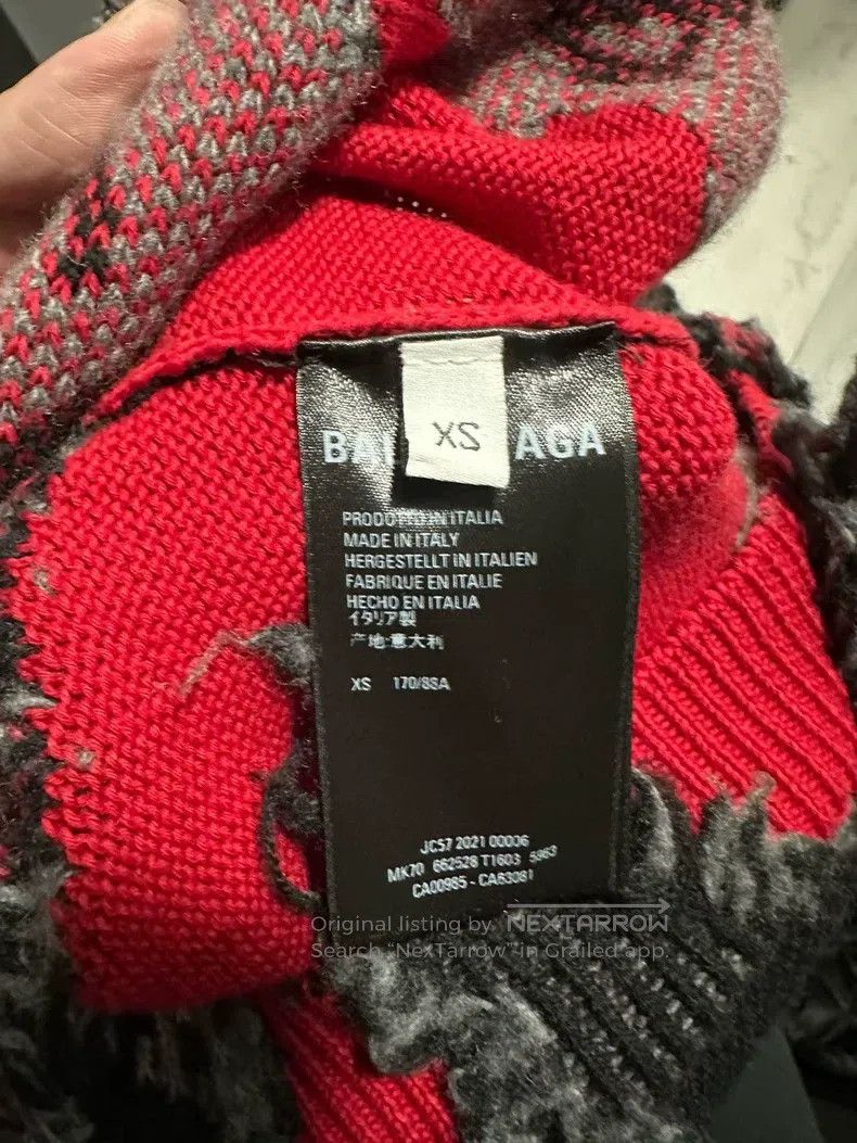 Balenciaga Balenciaga Barrage all-over print destruction sweater Size US XS / EU 42 / 0 - 5 Thumbnail