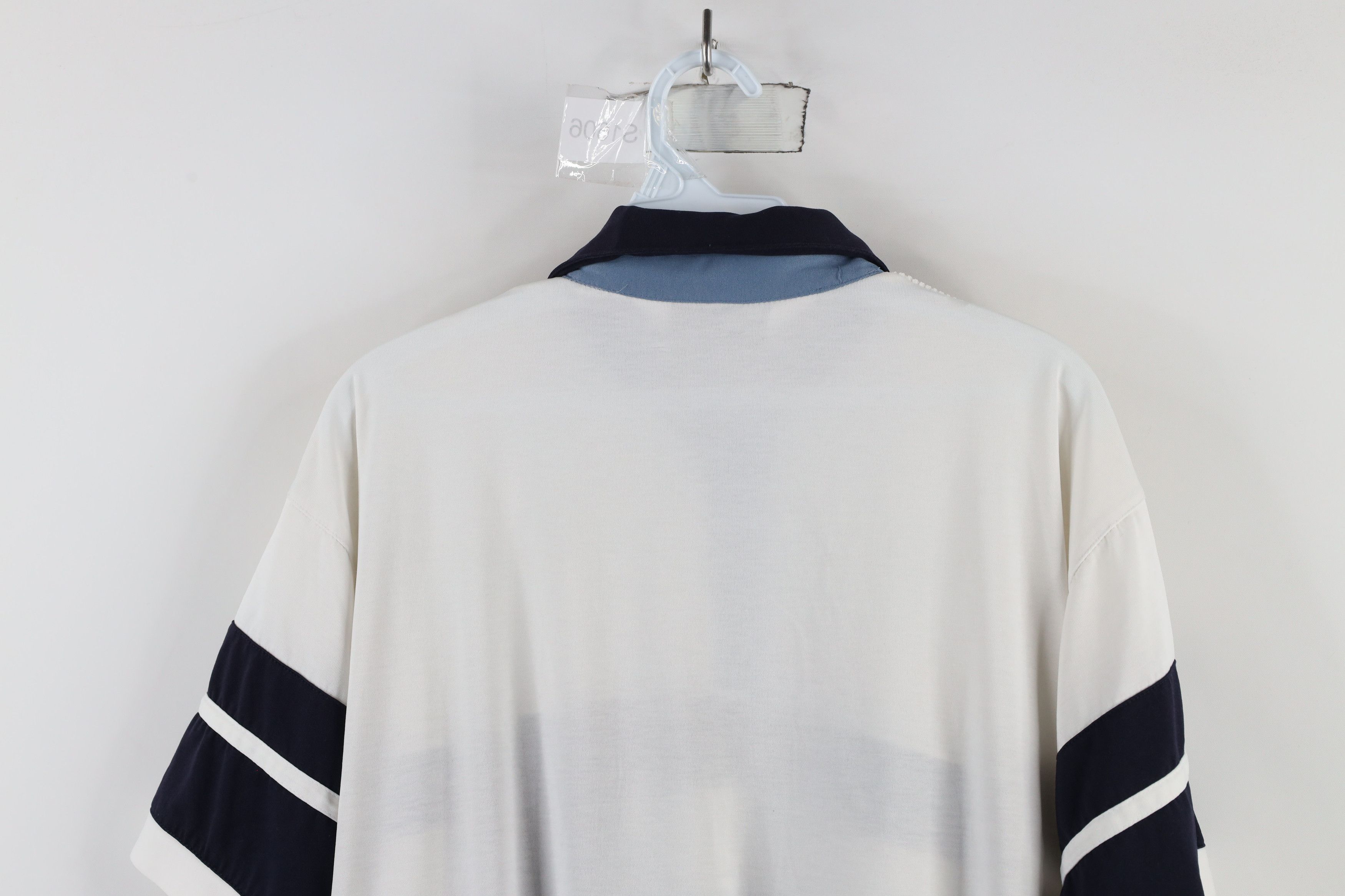 Vintage Vintage 90s Streetwear Block Ribbed Knit Pullover Polo Shirt Size US L / EU 52-54 / 3 - 12 Thumbnail