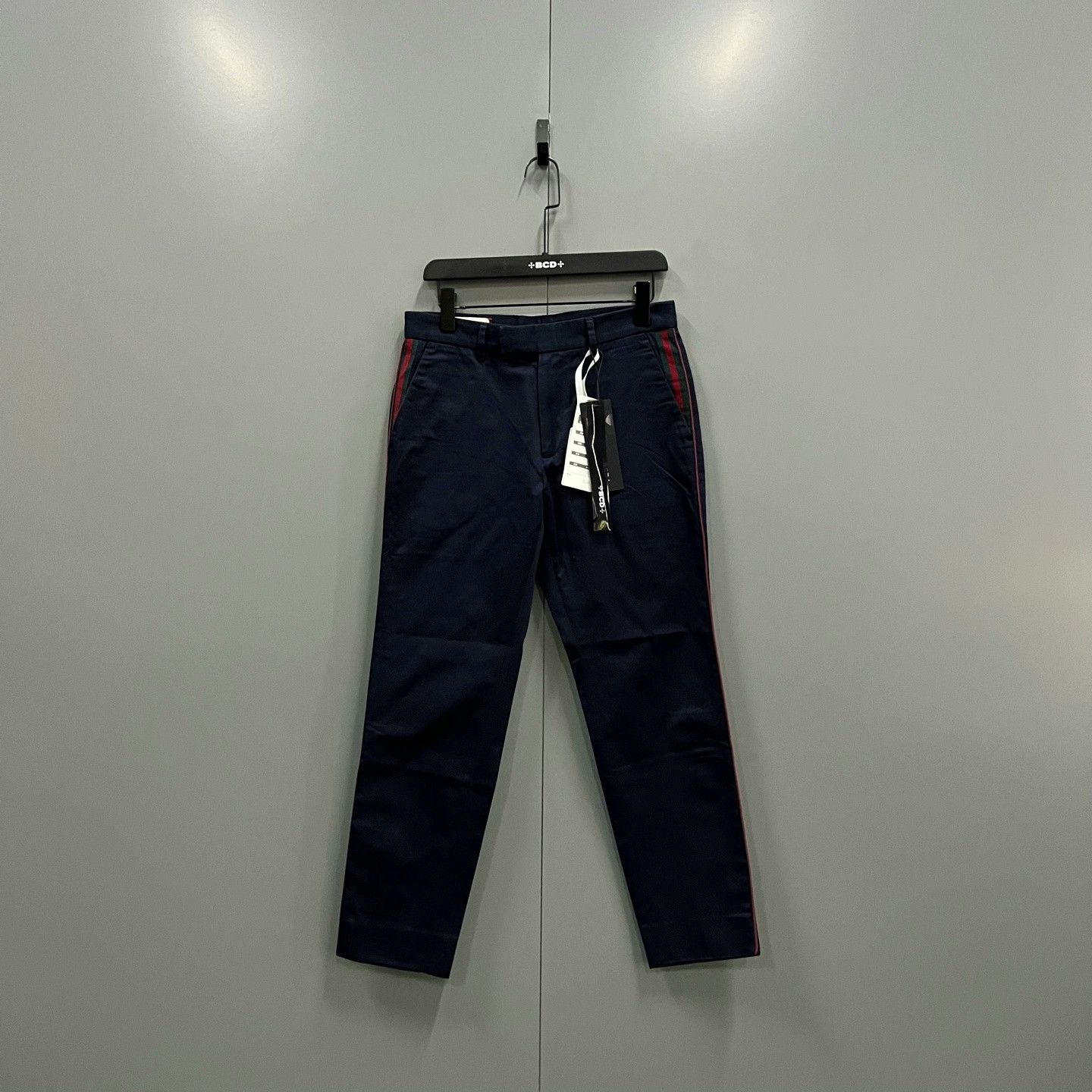 Gucci GUCCI Deep Blue Side Stripe Trousers Size US 28 / EU 44 - 1 Thumbnail