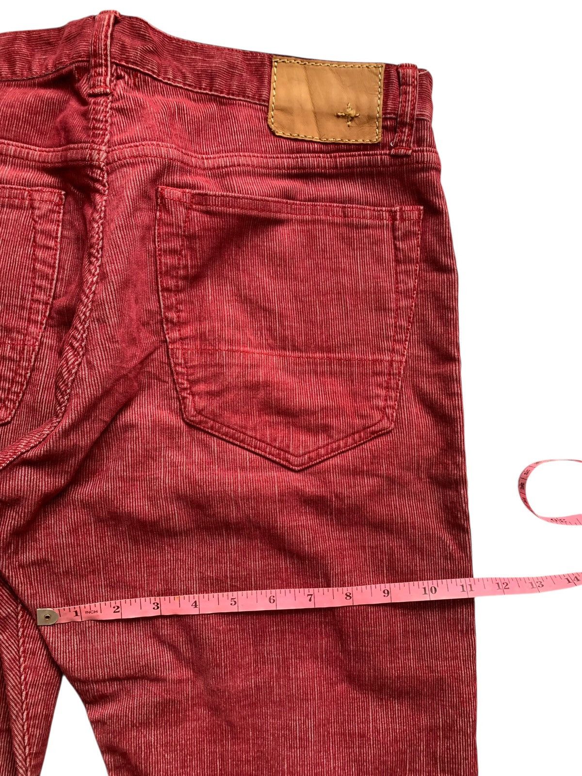 Japanese Brand Red Corduroy Beams Jorts 1/4 Shorts pants Japanesse brand Size US 32 / EU 48 - 8 Thumbnail