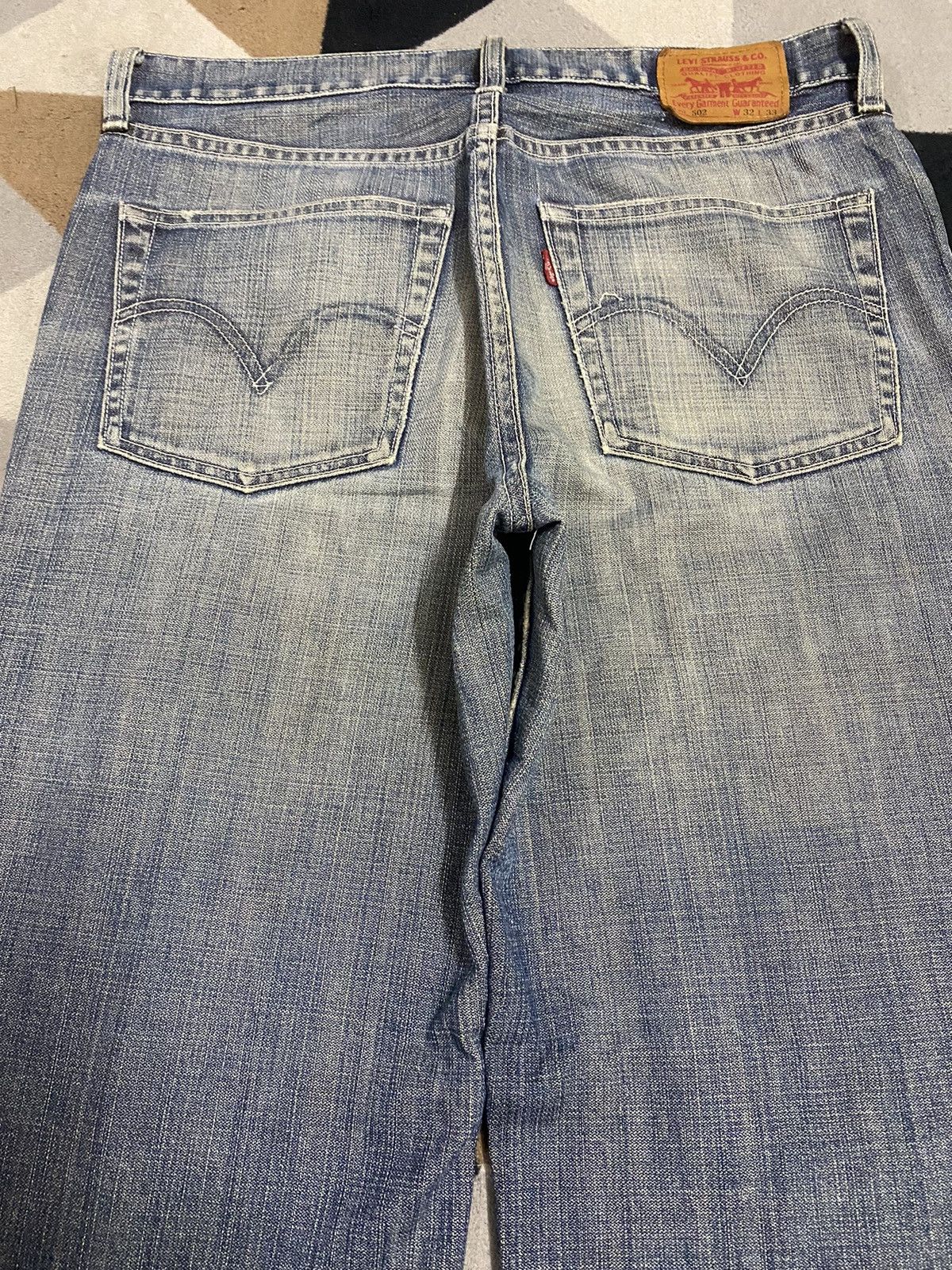 Levi's Vintage Levis 502 90s Distressed Loose Jeans Size US 31 - 4 Thumbnail