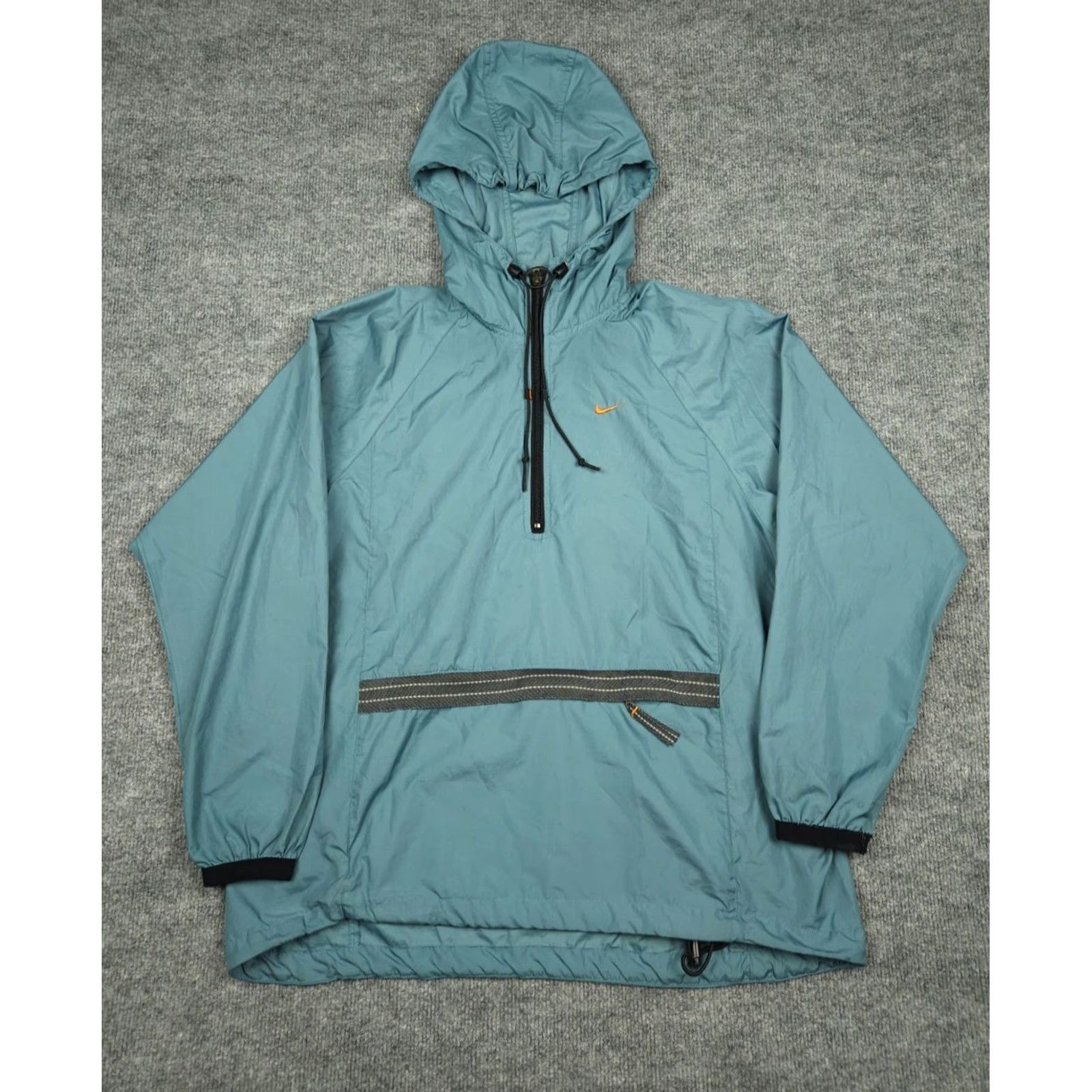 Nike VINTAGE Nike Jacket Women Medium Green 1/4 Zip Lightweight White Label Packable Windbreaker Size M / US 6-8 / IT 42-44 - 2 Thumbnail