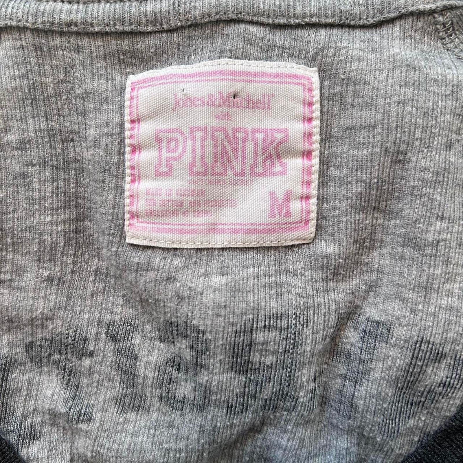 Victoria's Secret gray y2k long sleeve henley top Size M / US 6-8 / IT 42-44 - 5 Thumbnail