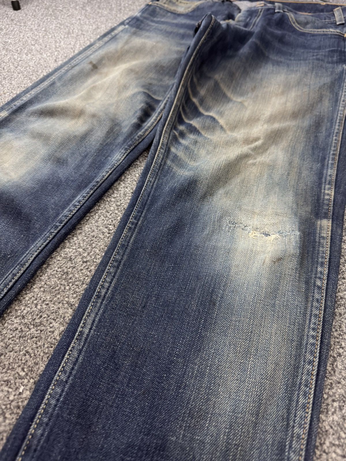 Levi's Vintage Denim Levis 606 Tappered Heavy Faded Distressed Wash Size US 32 / EU 48 - 6 Thumbnail