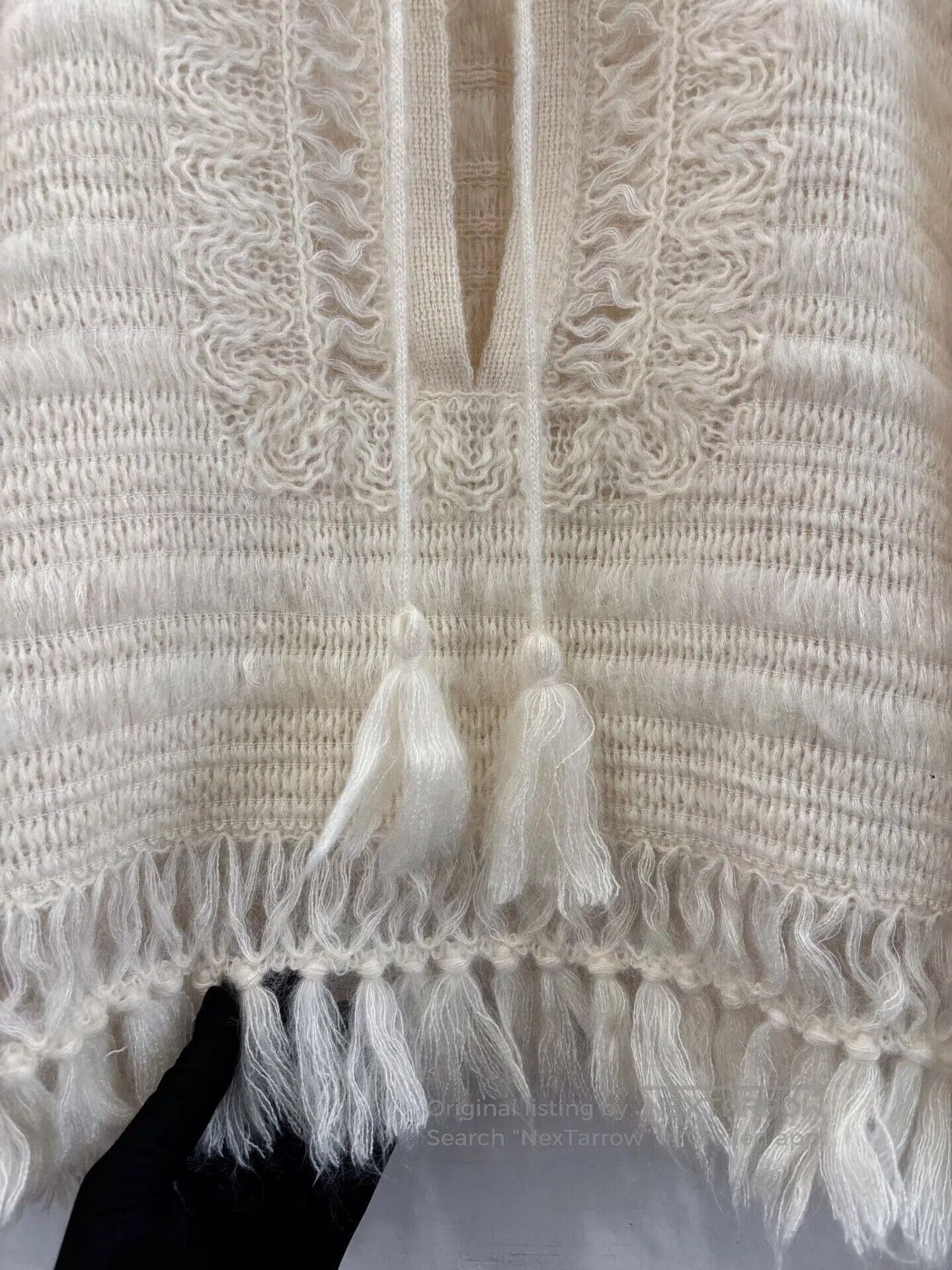 Dior Dior Women's Beige Mohair Fringe Knit. Size S / US 4 / IT 40 - 3 Thumbnail
