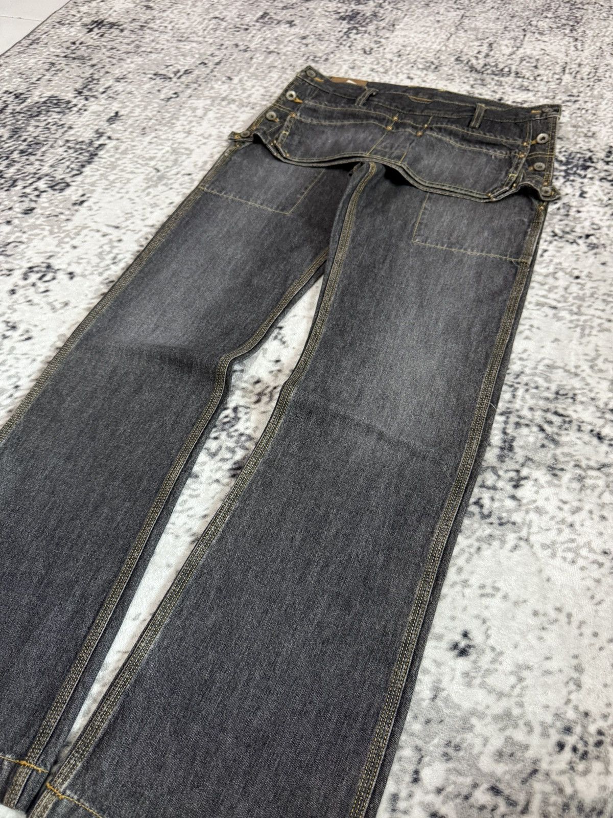 Le Grande Bleu (L.G.B.) First Step Japan 50s Reissue Work Wear Flare Jeans Size US 29 - 7 Thumbnail