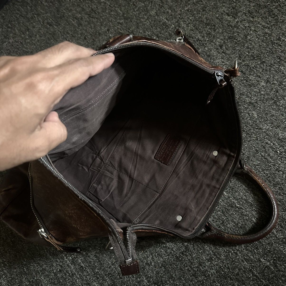 Japanese Brand ARTBERG JAPAN 2 WAY LEATHER BAG Size ONE SIZE - 10 Thumbnail