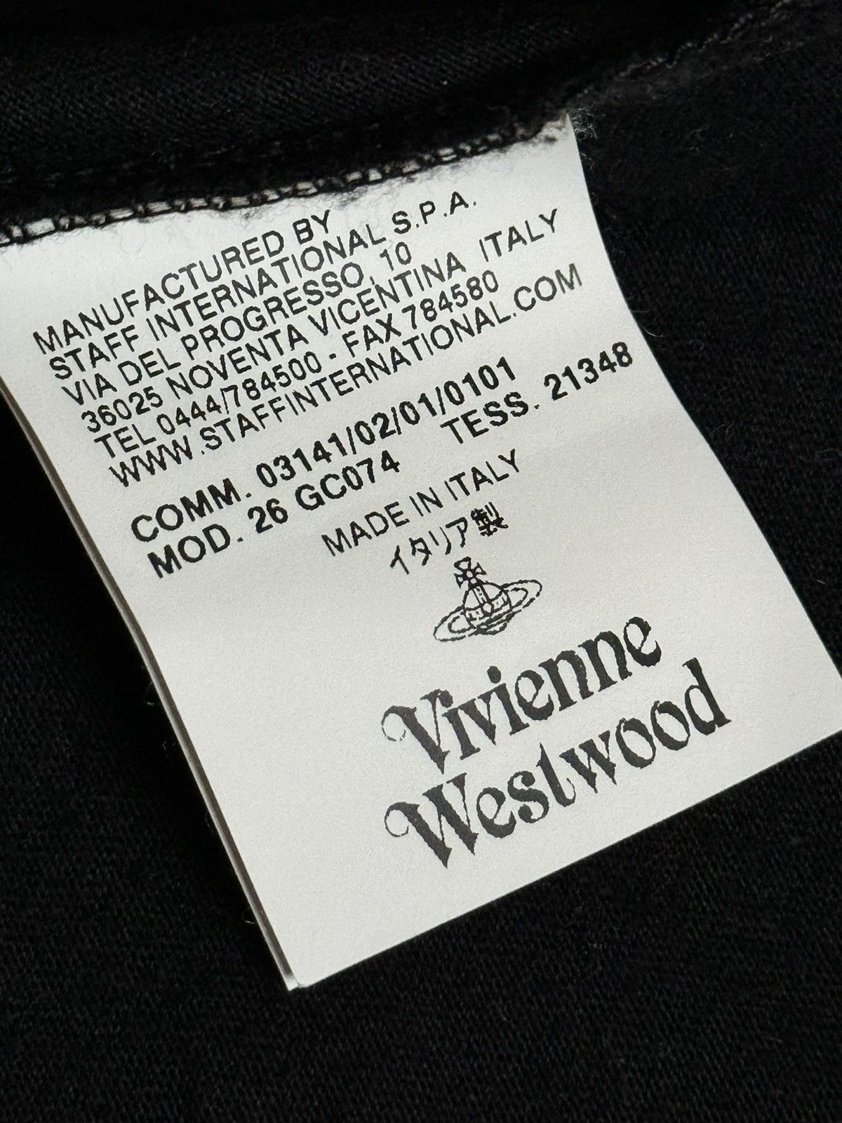 Vivienne Westwood Vivienne Westwood black top blouse with planet logo Size M / US 6-8 / IT 42-44 - 5 Thumbnail