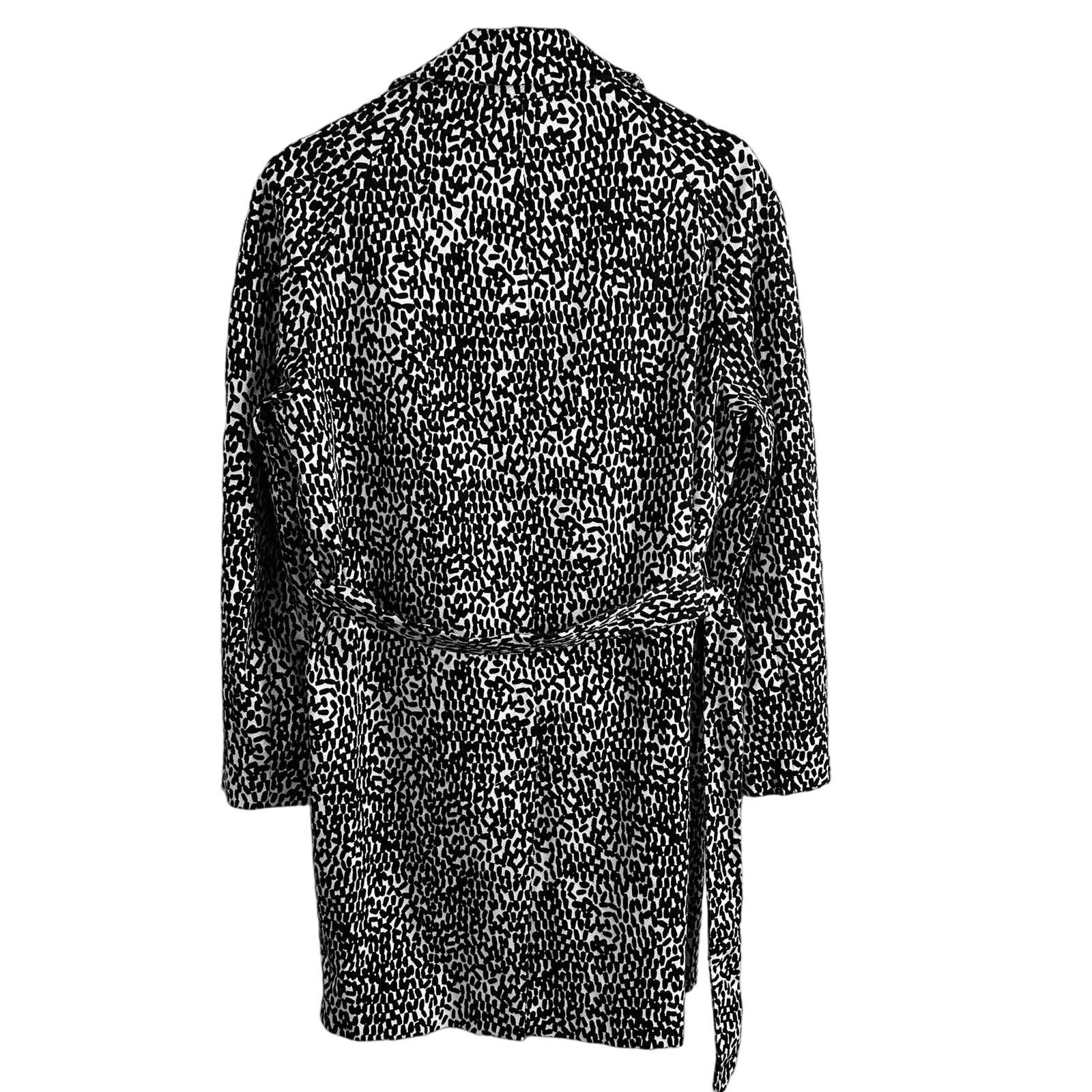 Diane von Furstenberg Diane Von Fursternburg Black White Lennon Belt Trench Coat 6 Size M / US 6-8 / IT 42-44 - 2 Thumbnail
