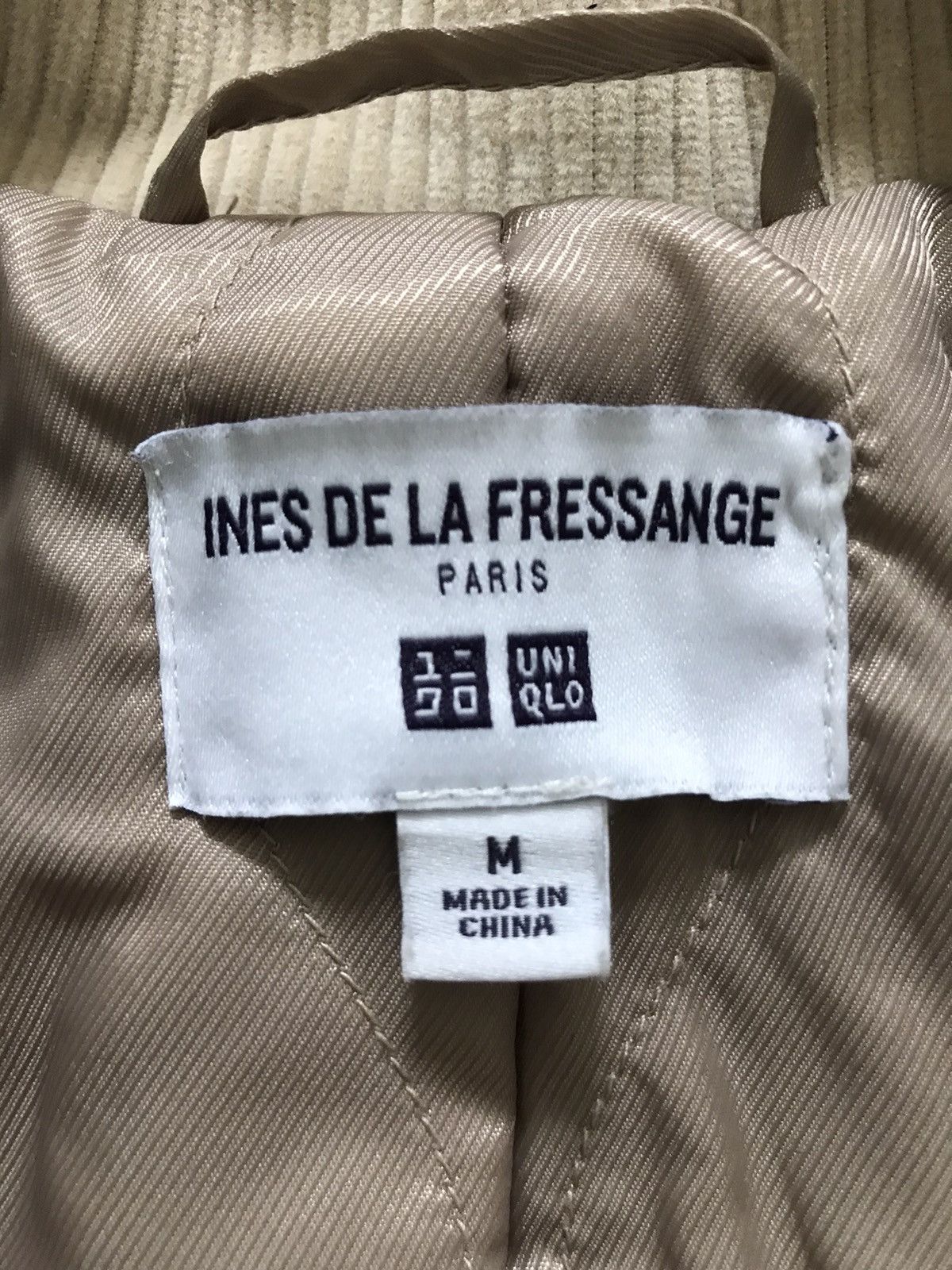 Uniqlo Ines De La Fressange Double Breasted Corduroy Peacoat Size M / US 6-8 / IT 42-44 - 7 Thumbnail