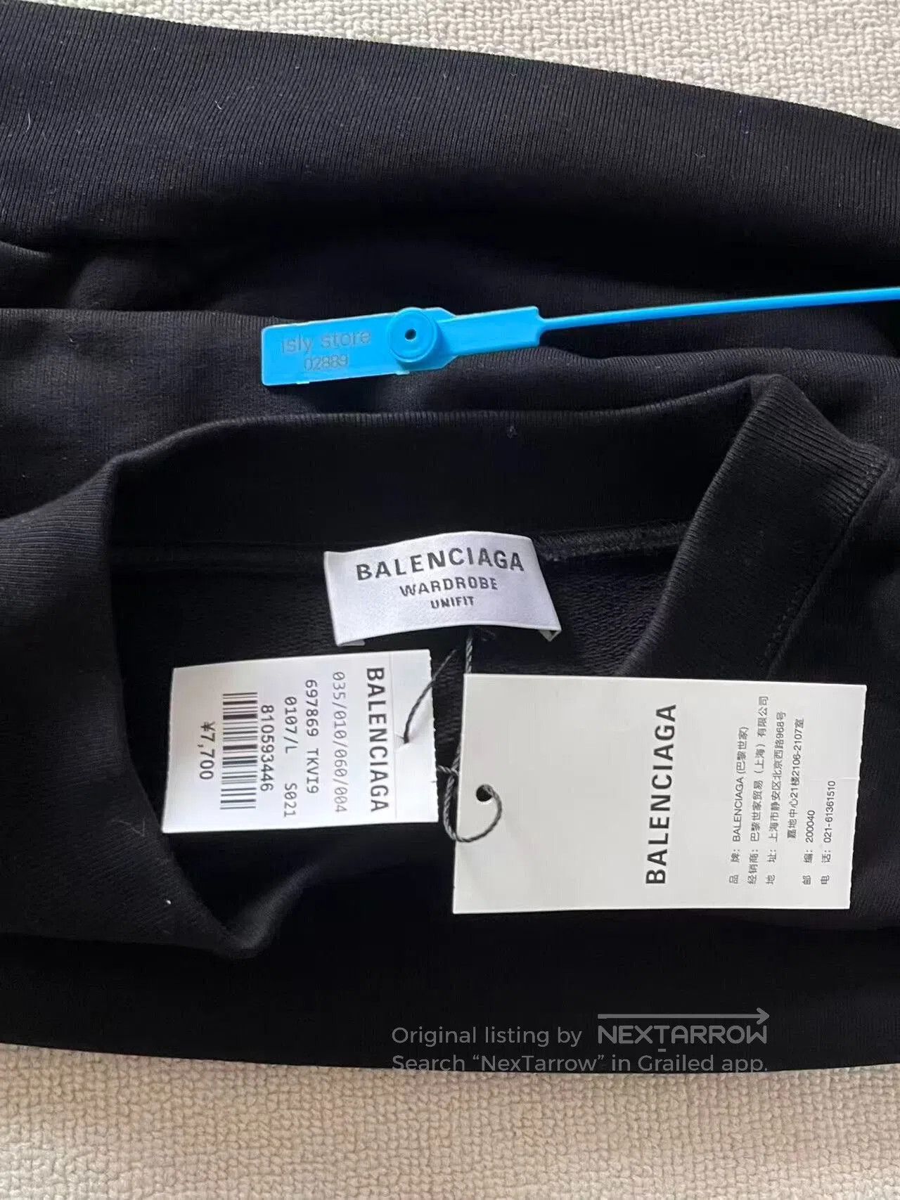 Balenciaga balenciaga embroidered logo black sweatshirt. Size US L / EU 52-54 / 3 - 4 Thumbnail