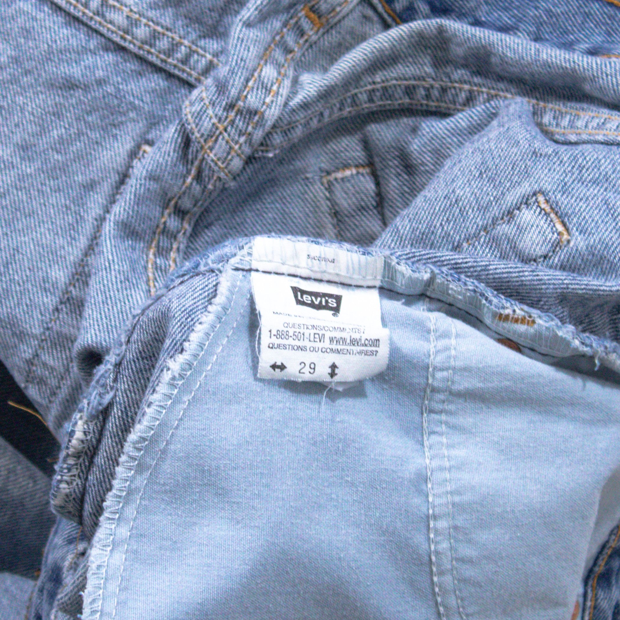 Levi's Vintage Clothing × Vintage Vintage 1990's Levis 963 Orange Tab Light Wash Denim Pant's Size US 28 / EU 44 - 8 Thumbnail