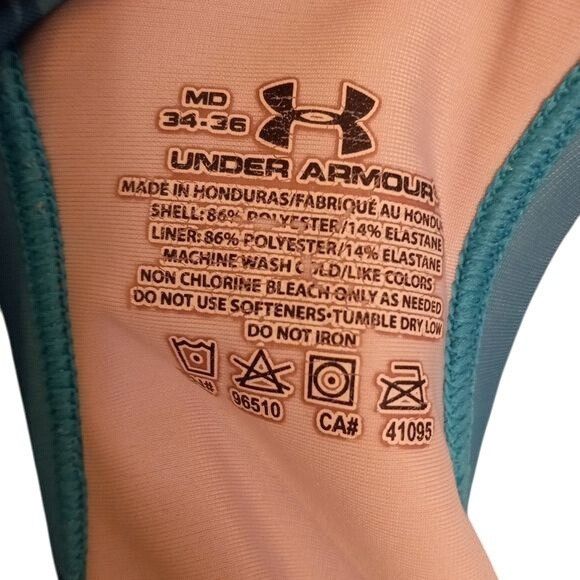 Under Armour Under Armour Size M 34 36 Womens Sports Bra Blue Camo Print Size ONE SIZE - 8 Thumbnail