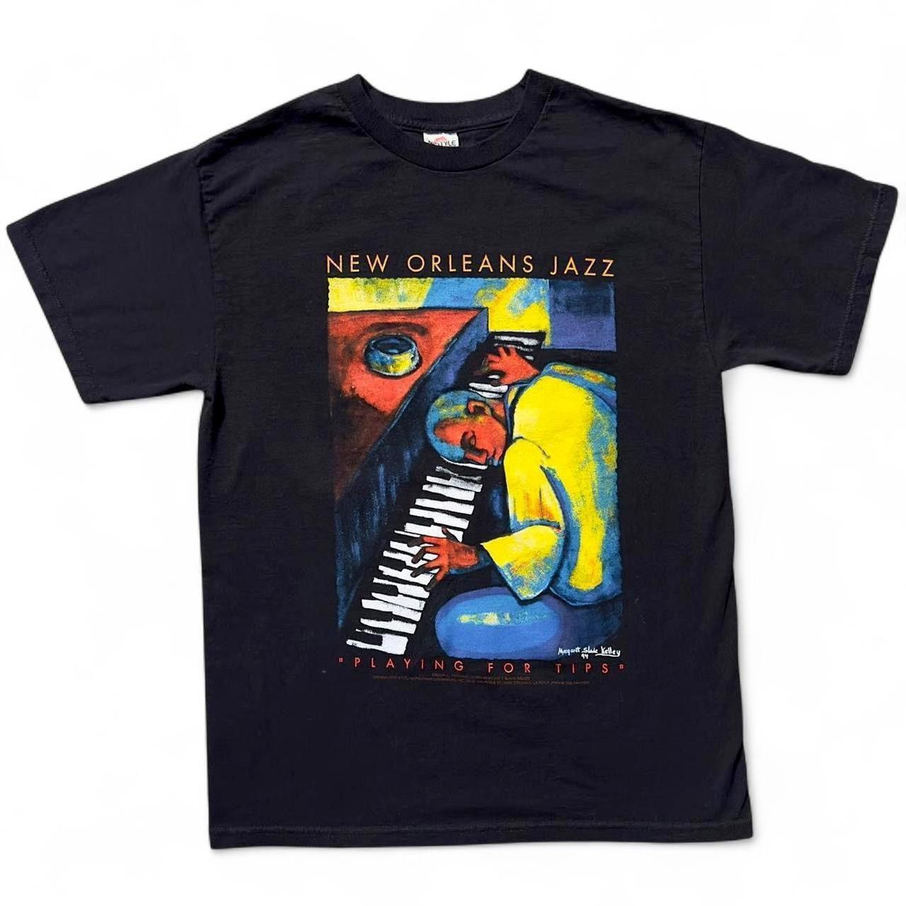 Vintage 1994 New Orleans Jazz Festival Margaret Slade Kelly Art Tee Size US M / EU 48-50 / 2 - 1 Thumbnail