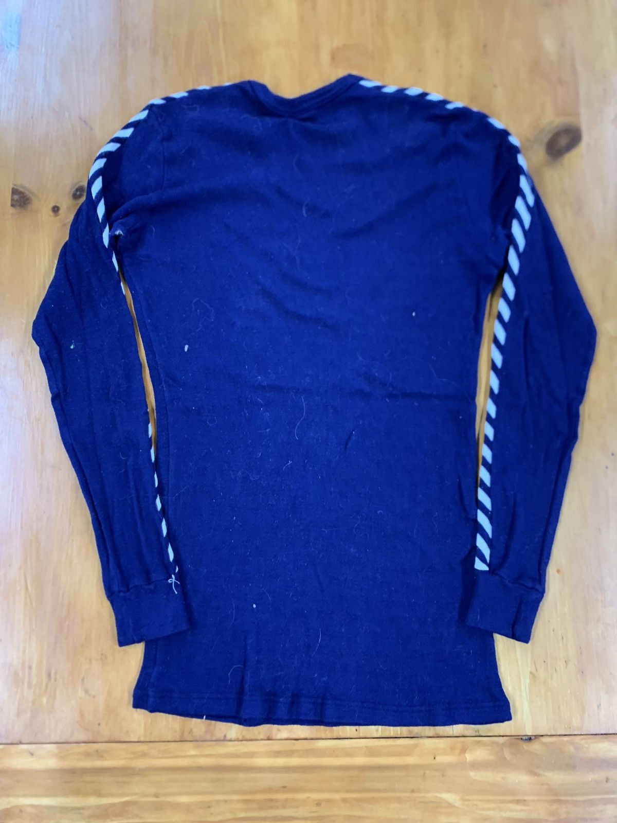 Vintage Vintage 80s Helly Hanson Striped Sleeve Knit Sweater Size US M / EU 48-50 / 2 - 1 Thumbnail