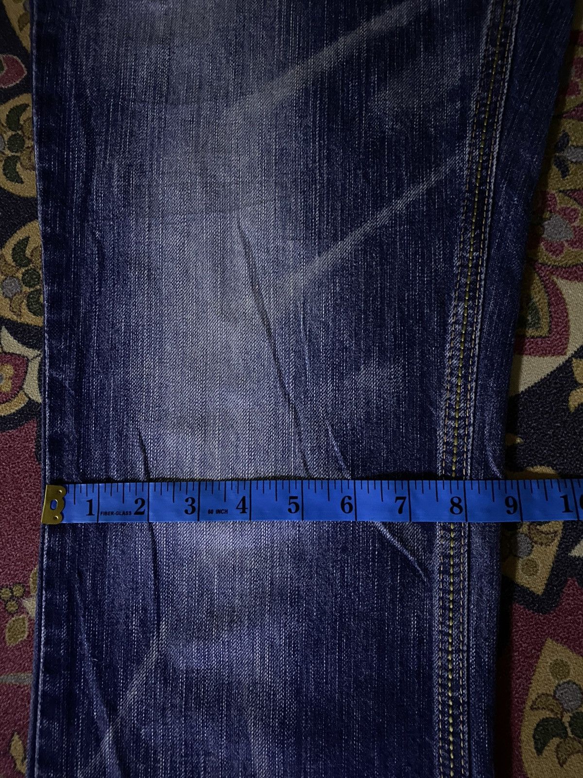 Edwin × If Six Was Nine × Le Grande Bleu (L.G.B.) 🔥RARE🔥Vintage Edwin Exclusive Flare Distressed Denim Size US 32 / EU 48 - 18 Thumbnail