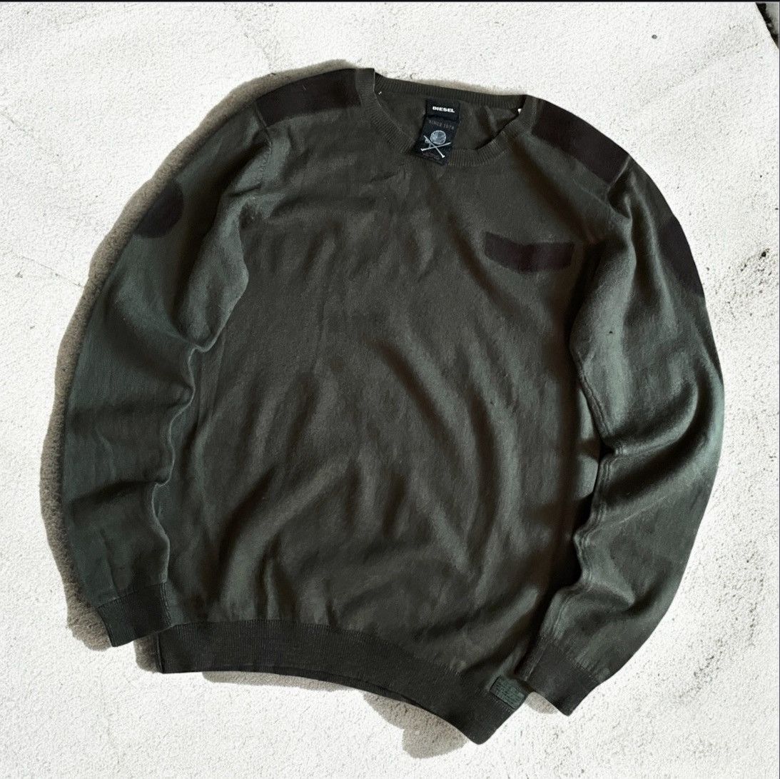 Diesel × Vintage Vintage Diesel style distressed y2k sweater Size US L / EU 52-54 / 3 - 1 Thumbnail
