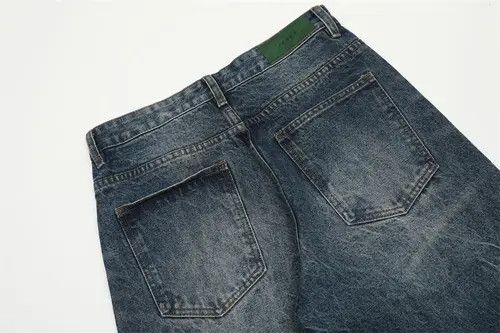 VIBE Retro washed red design wide leg jeans Size US 30 / EU 46 - 6 Thumbnail