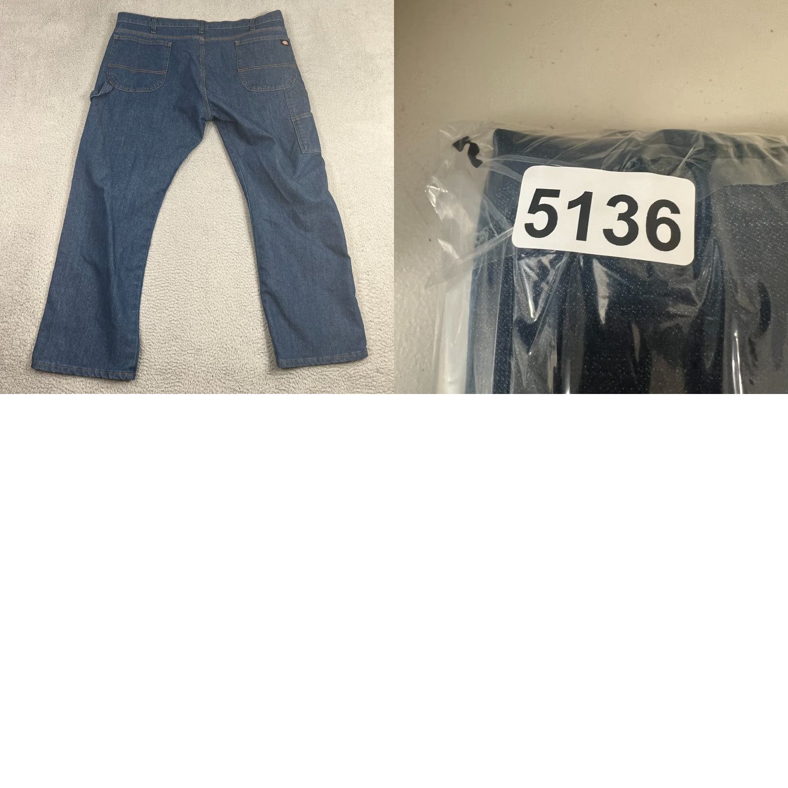 Dickies VINTAGE Dickies Jeans Men 42x30 Relaxed Fit Straight Leg Cargo Carpenter Workwear Blue 90s Mens Size US 42 / EU 58 - 8 Thumbnail