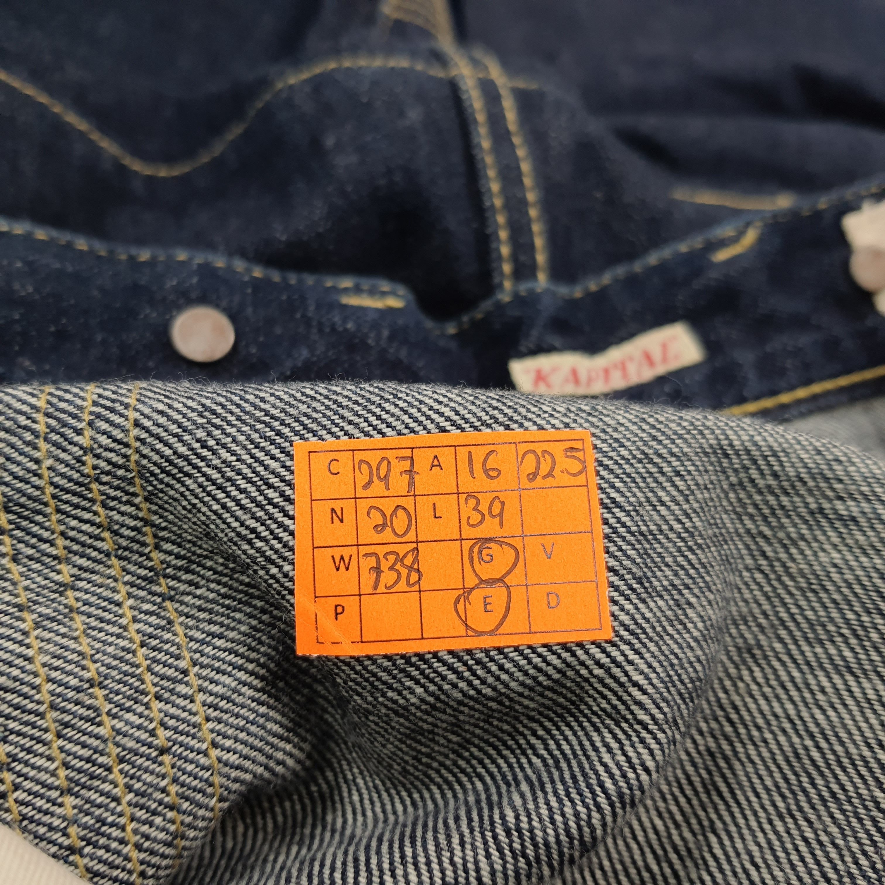 Kapital Vintage KAPITAL Japan Denim Monkey Stitching Pants C297N20 Size US 32 / EU 48 - 11 Thumbnail