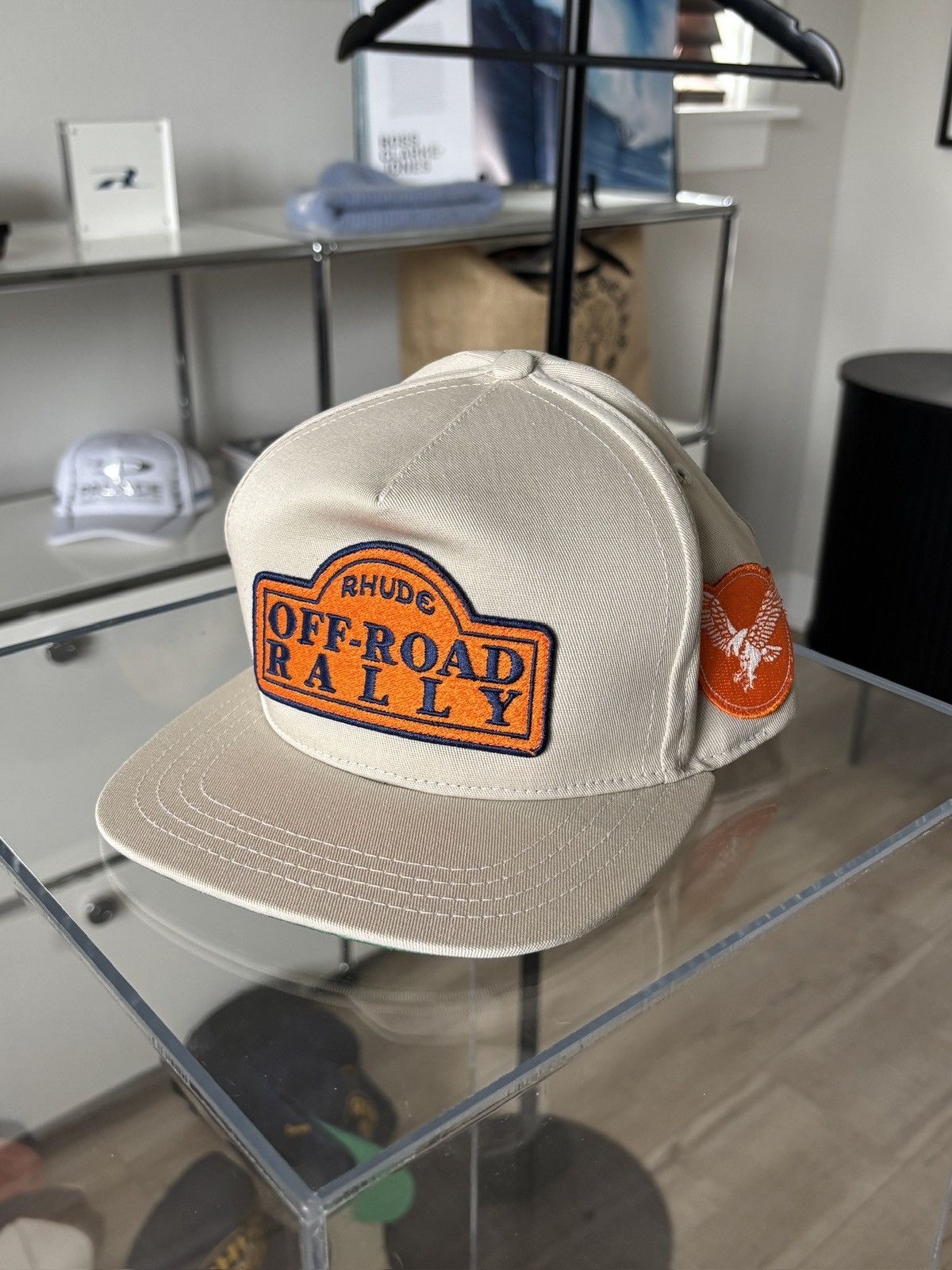 Rhude RHUDE | OFF ROAD RALLY PATCH LOGO HAT Size ONE SIZE - 2 Thumbnail