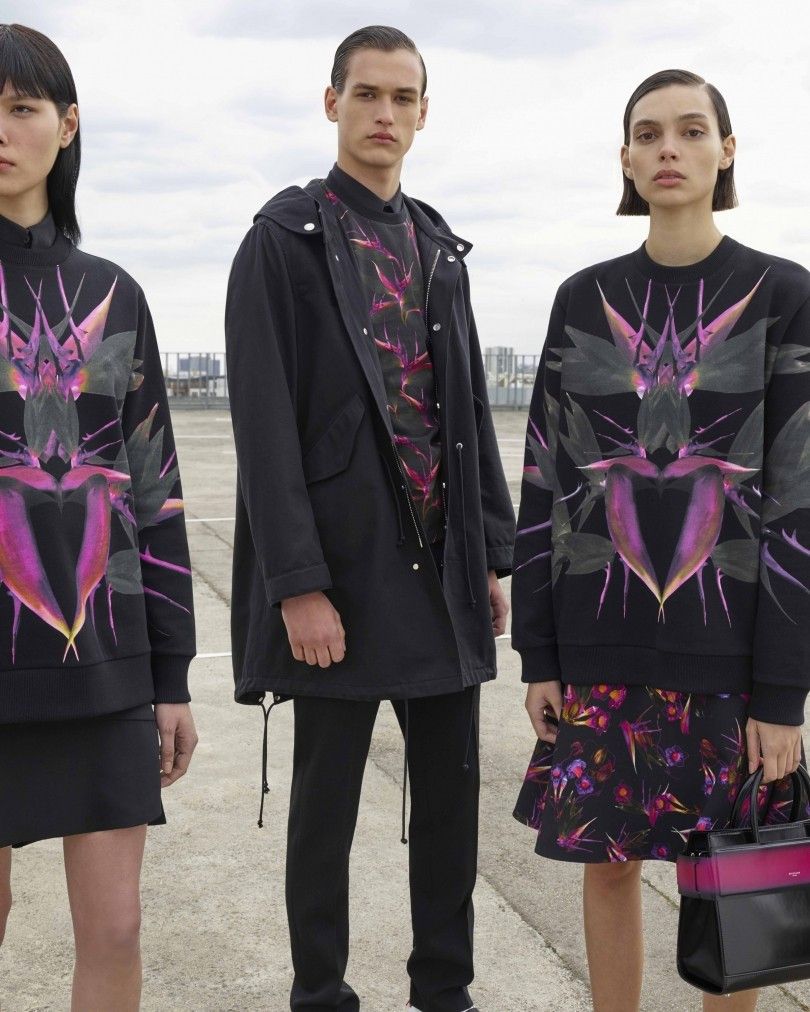 Givenchy Black Birds Of Paradise Oversized Hoodie Size US M / EU 48-50 / 2 - 5 Thumbnail