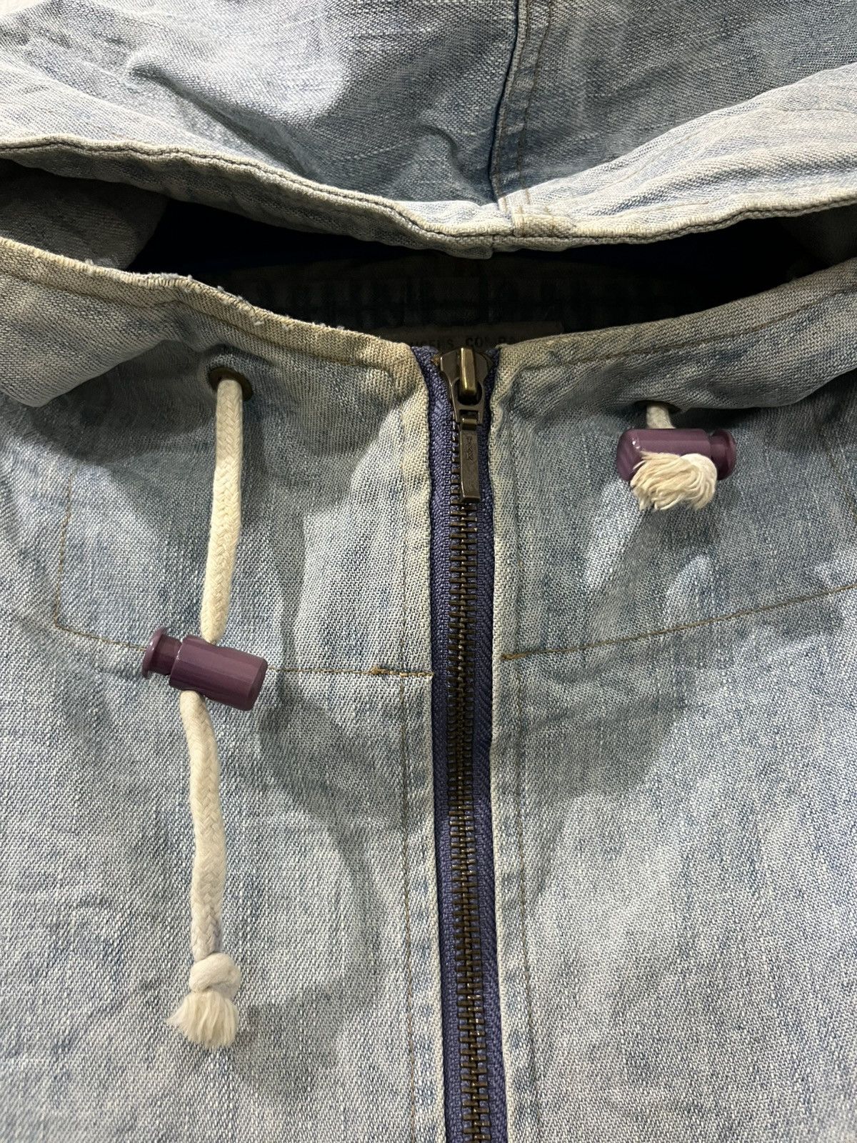 Pure Blue Japan 💥Vintage Combat Freaks USN NYC Denim Pullover Size US XL / EU 56 / 4 - 7 Thumbnail
