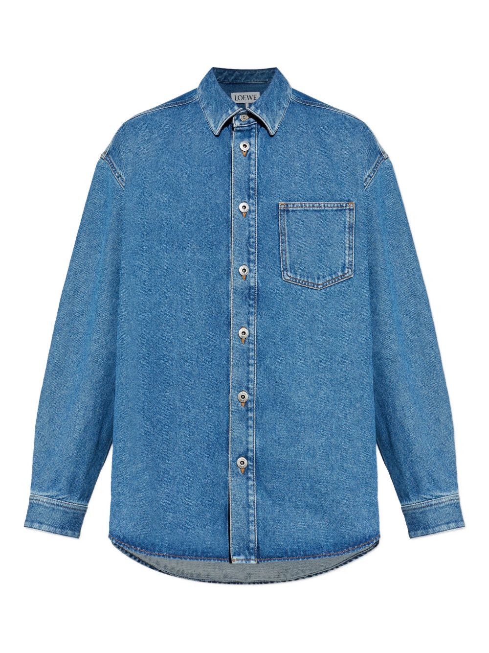 Loewe ANAGRAM DENIM COTTON SHIRT Size US L / EU 52-54 / 3 - 1 Thumbnail