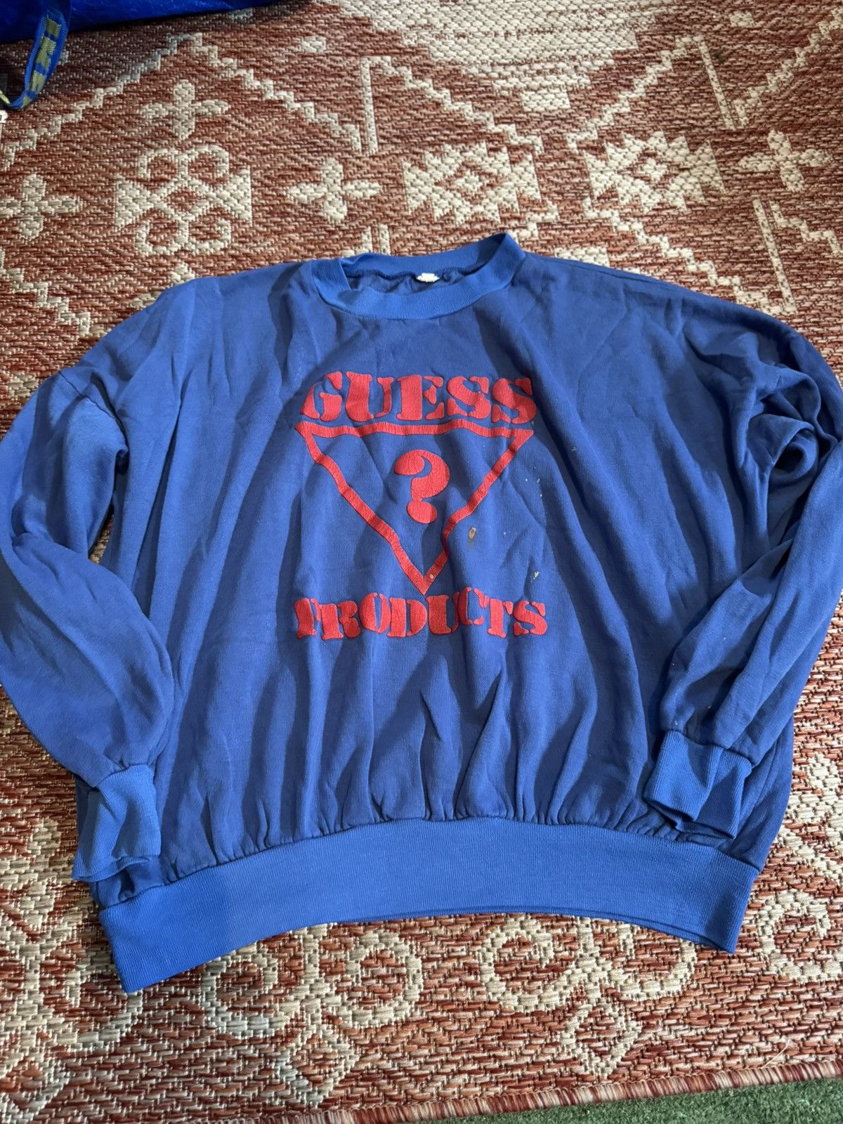 Guess Vintage guess jeans women’s crewneck blue size small Size US XXS / EU 40 - 1 Thumbnail