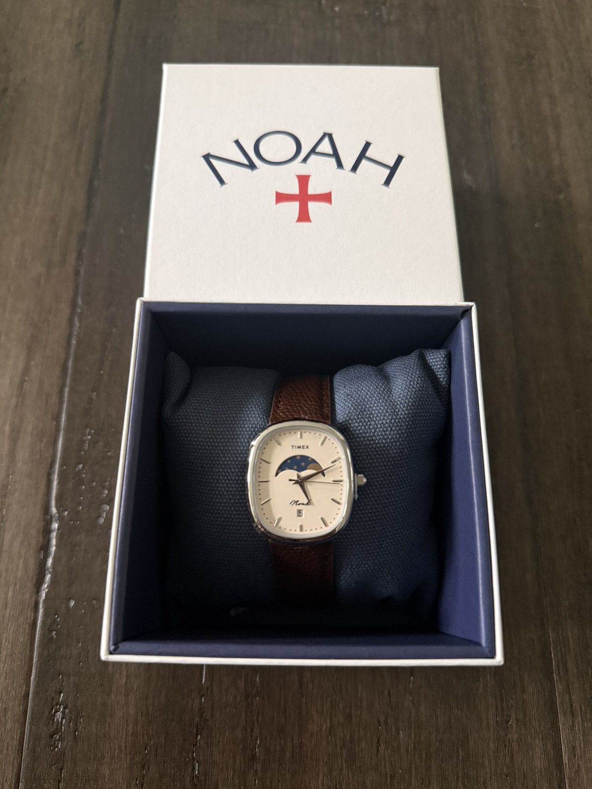 Noah × Timex Noah x Timex Oval Moon Phase Watch Brown/Steel Size ONE SIZE - 1 Thumbnail