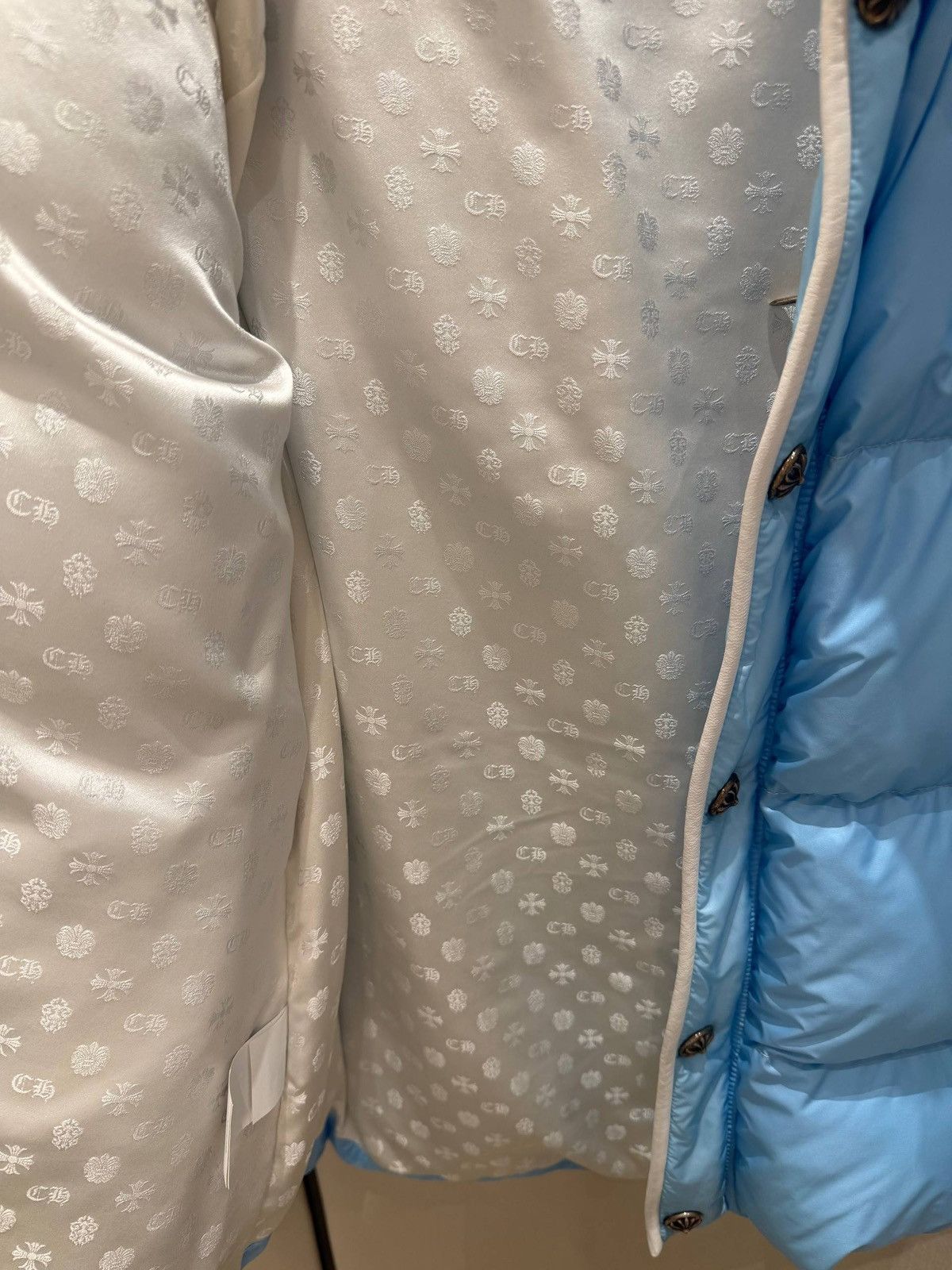 Chrome Hearts Chrome Hearts puffer jacket baby blue Size US L / EU 52-54 / 3 - 4 Thumbnail