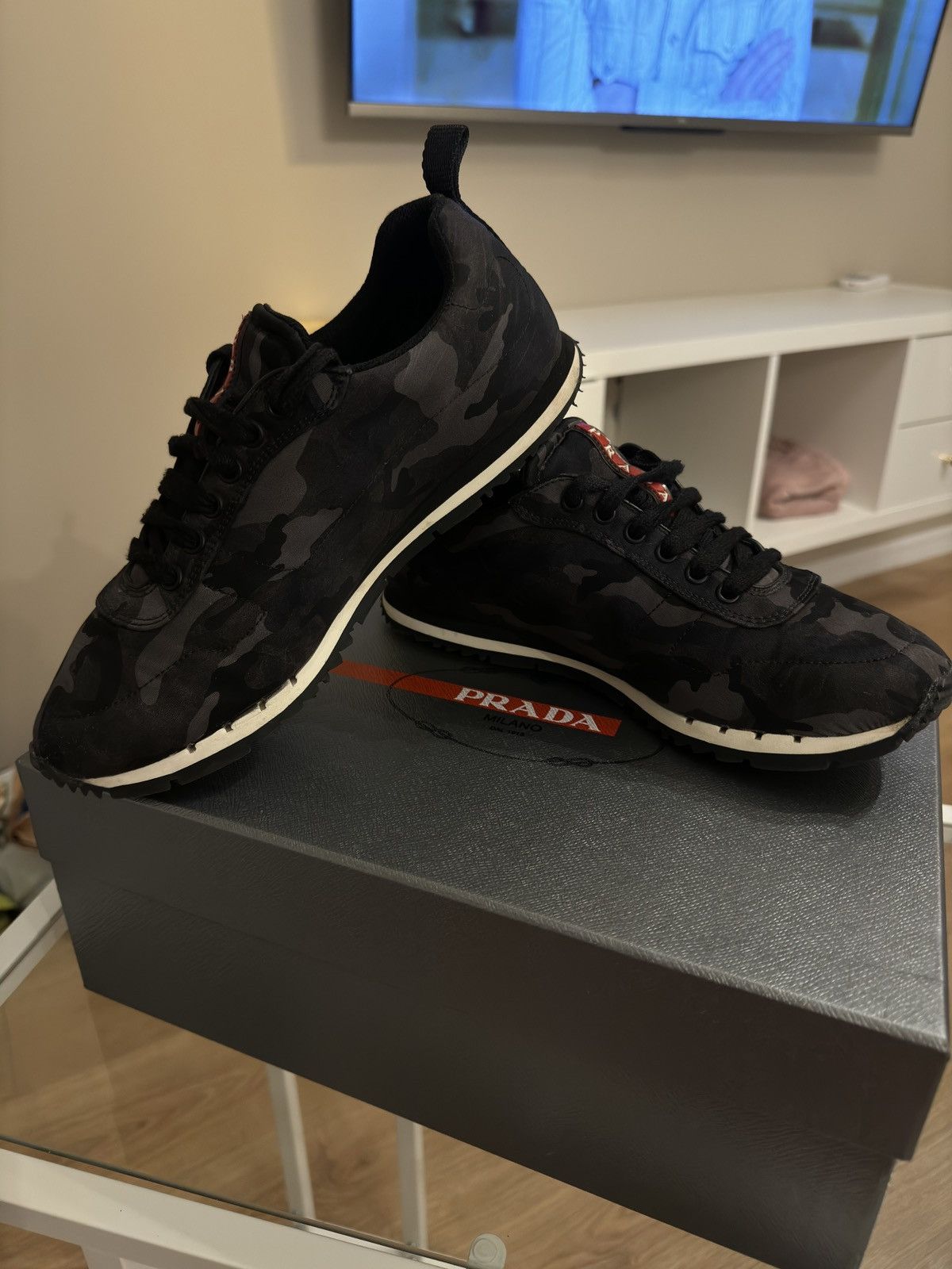 Prada Prada camouflage sneakers casual low nylon #cyber24 Size US 9 / EU 42 - 7 Thumbnail