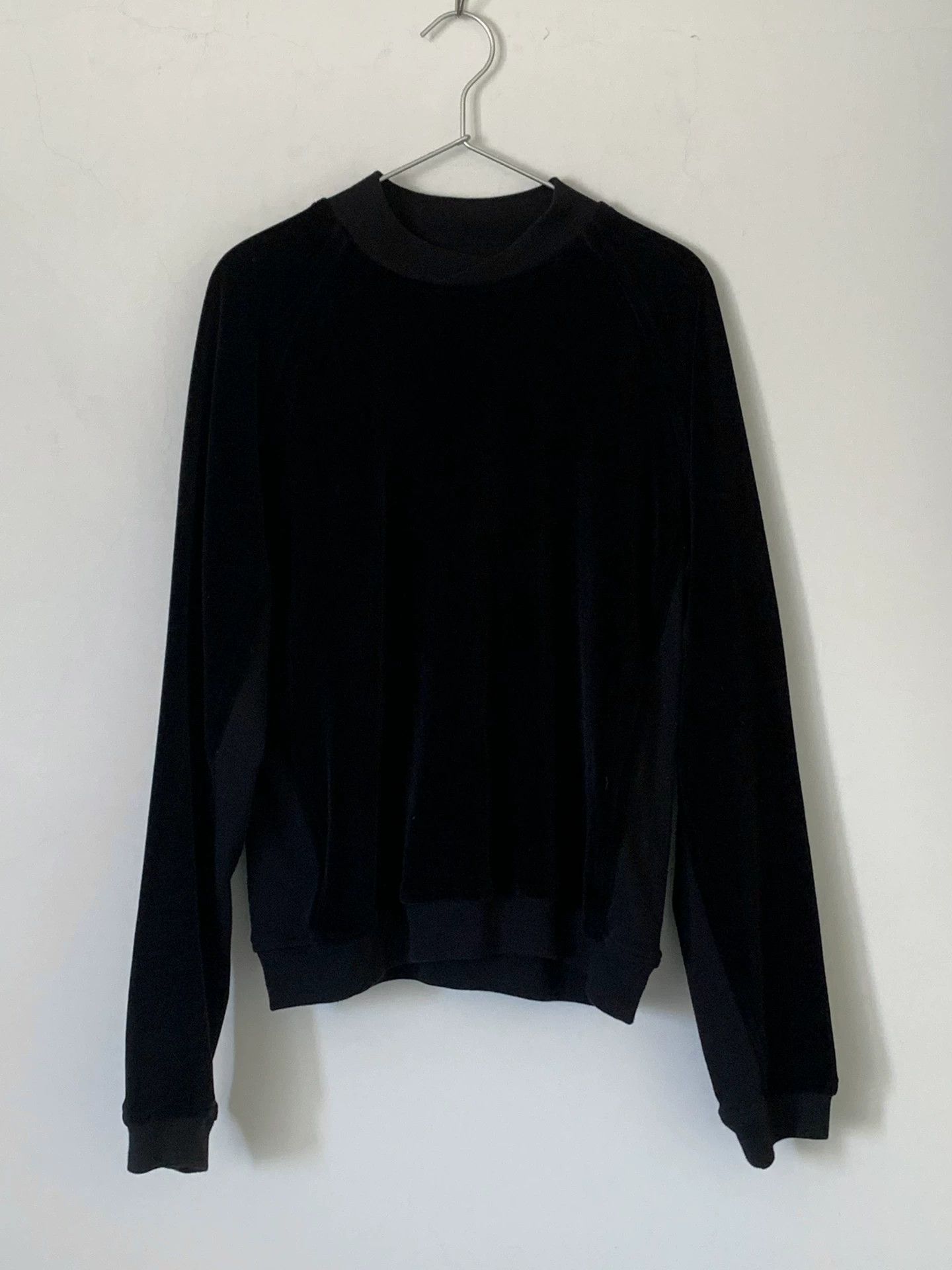 Haider Ackermann Haider Ackermann Black Velvet Sweatshirt Size US M / EU 48-50 / 2 - 1 Thumbnail