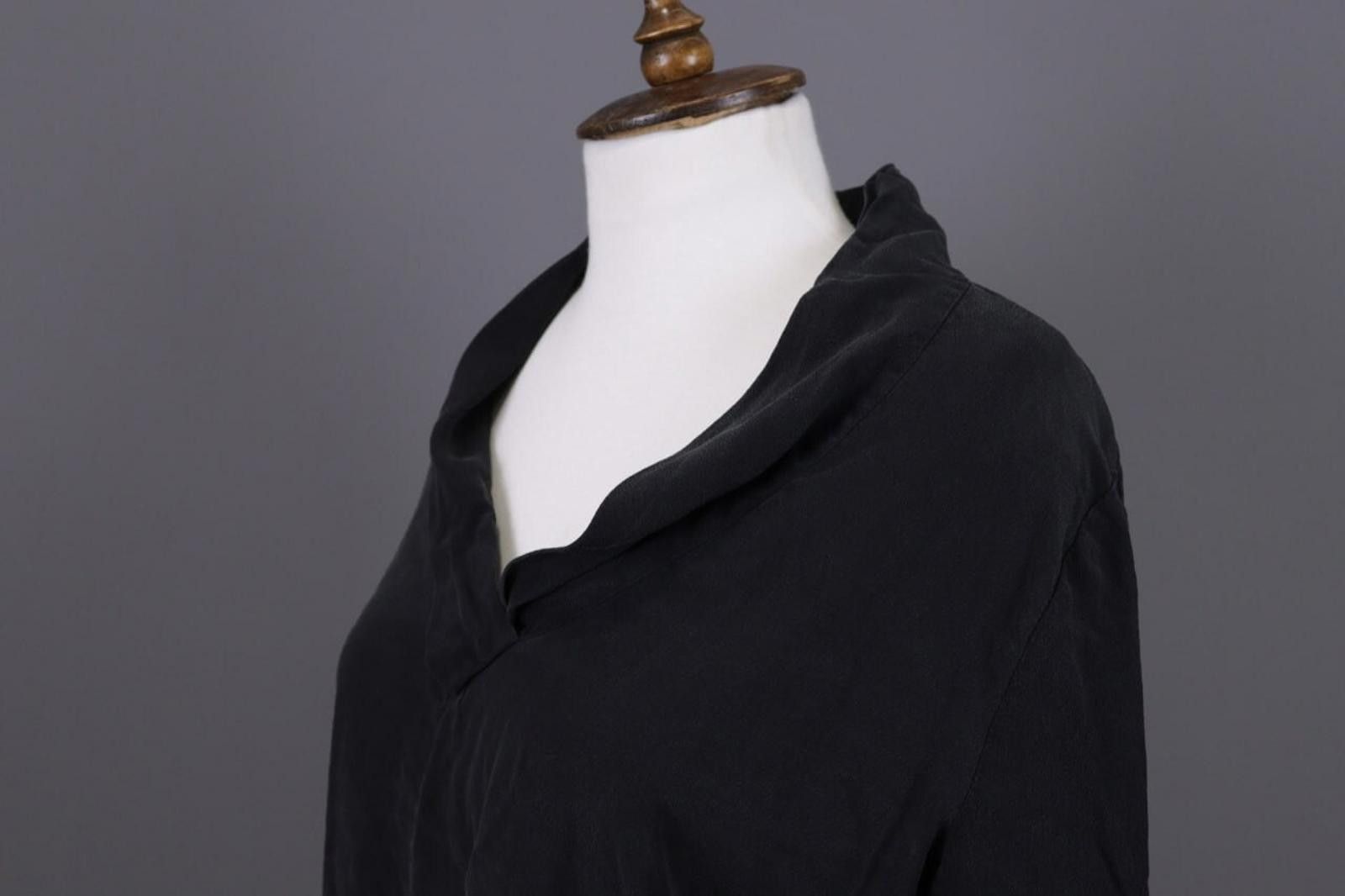 Wilkes Bashford BA&SH KENT Gray Silk Lightweight Lagelook Blouse Size 2 / M Size XS / US 0-2 / IT 36-38 - 9 Thumbnail