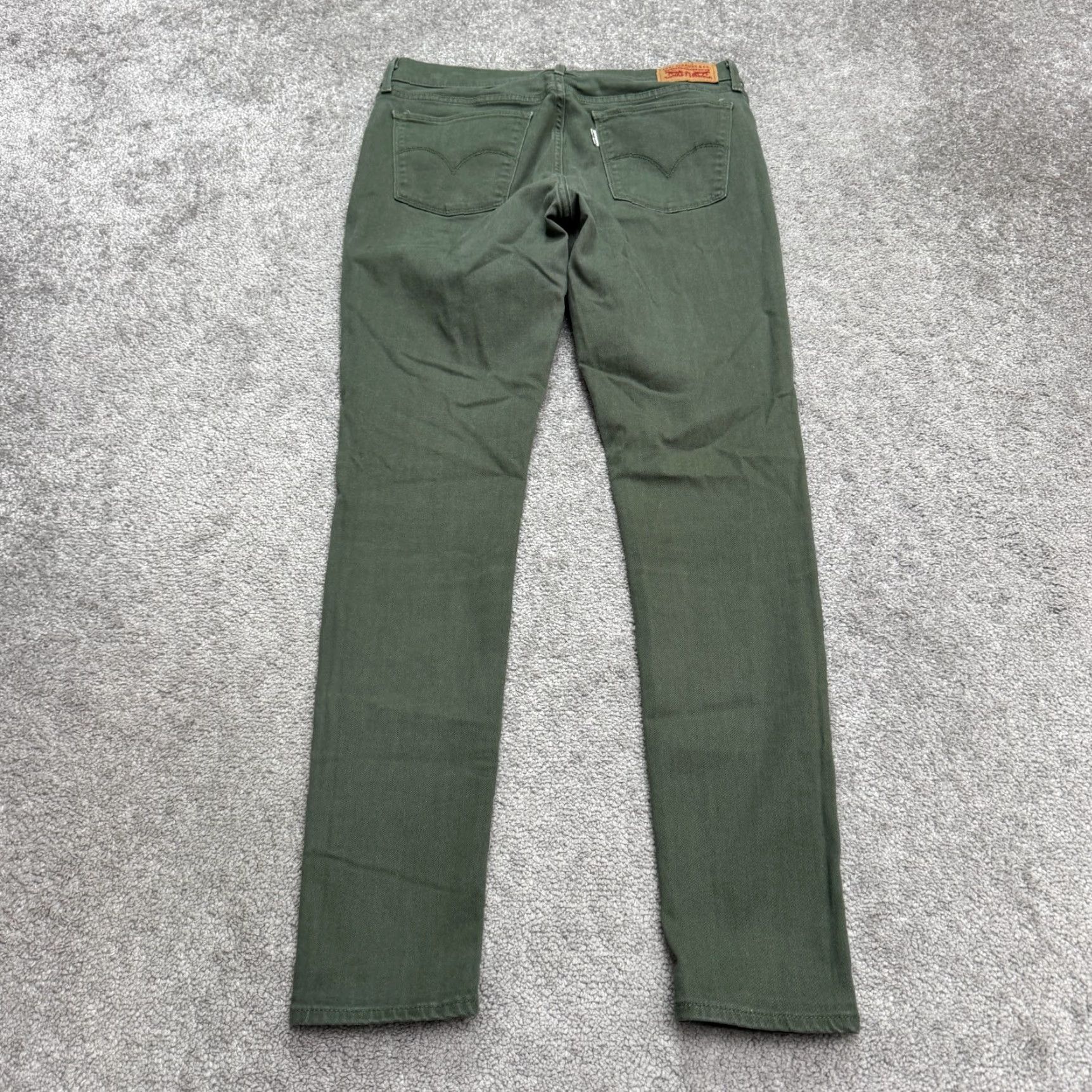 Levi's Levi's 710 Super Skinny Denim Jeans Women Green Mid Rise 30x29 Slim Stretch Cotton Blend 5-Pocket Logo Denim Pants Size 30" / US 8 / IT 44 - 2 Thumbnail