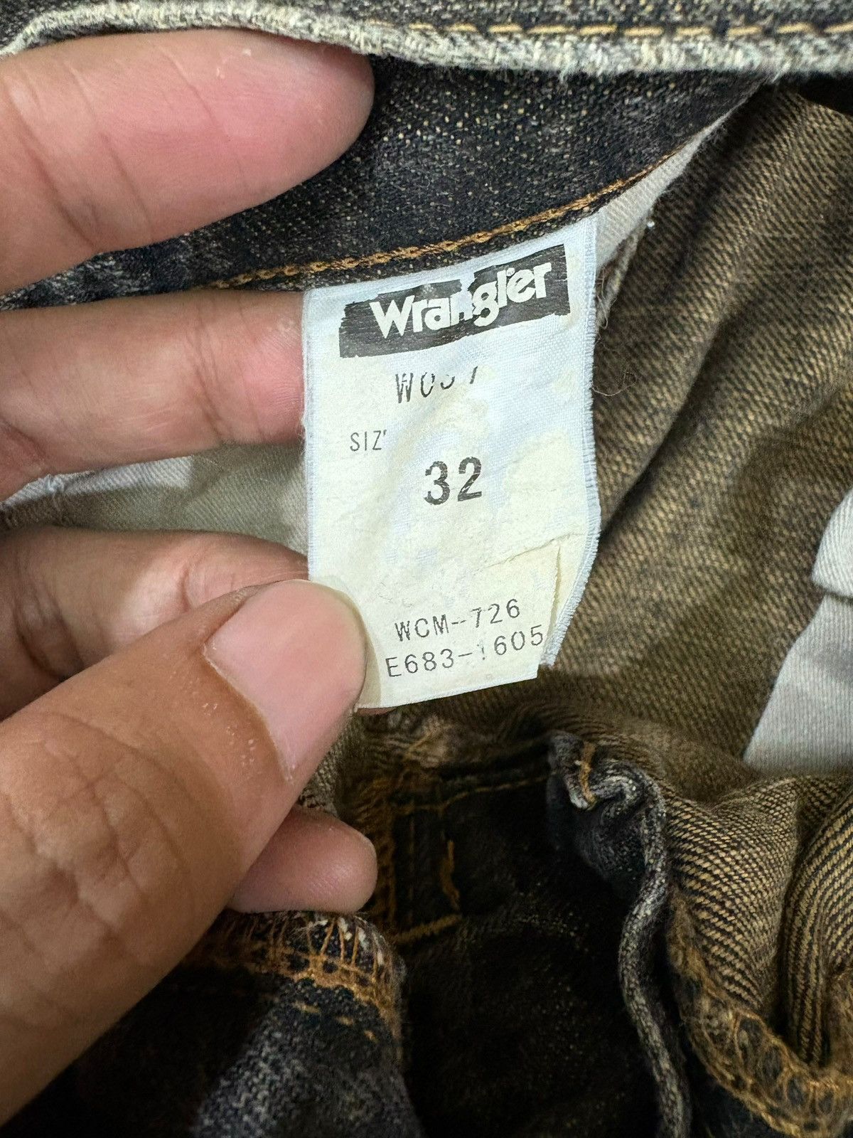 Wrangler Vintage Wrangler Mud Wash Distressed Flare Jeans Size US 32 / EU 48 - 9 Thumbnail