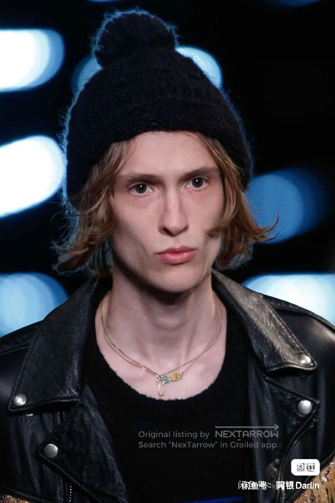 Saint Laurent Paris Saint Laurent Black Wool Blend Pom Beanie. Size ONE SIZE - 5 Thumbnail
