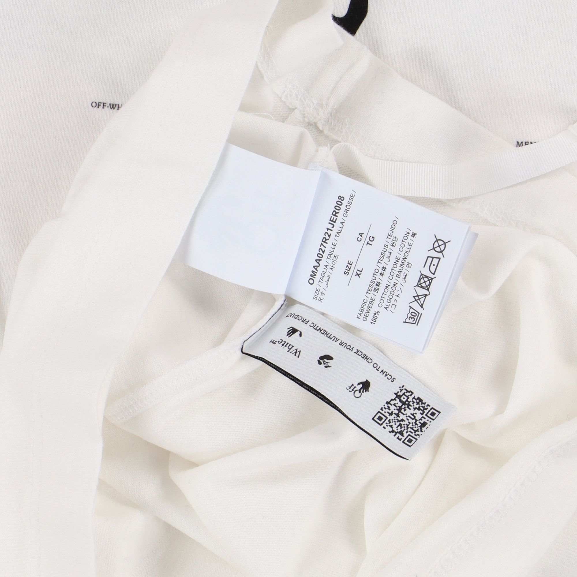 Off-White White Graff Logo T-Shirt Size US XL / EU 56 / 4 - 7 Thumbnail
