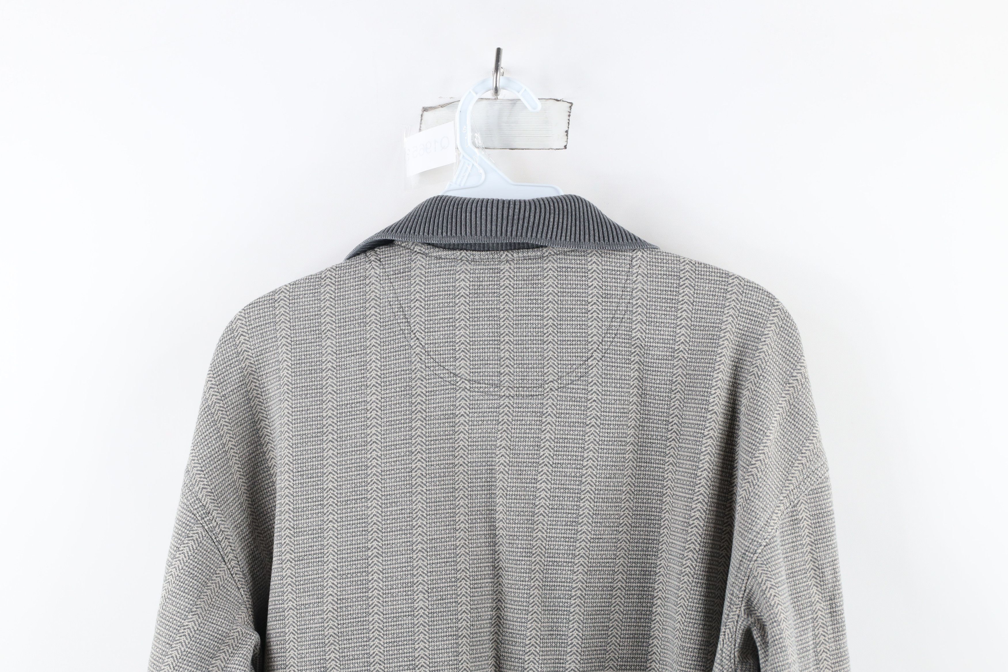 Vintage Vintage 90s Streetwear Faded Geometric Long Sleeve Polo Size US L / EU 52-54 / 3 - 7 Thumbnail
