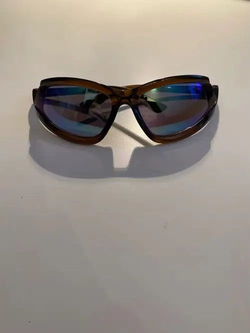Electric Visual Y2k Style Futuristic Black Sunglasses Unisex OS Size ONE SIZE - 7 Thumbnail